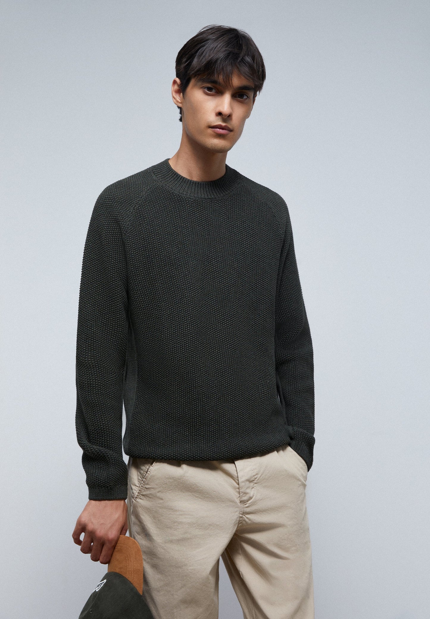 TEXTURED KNIT SWEATER