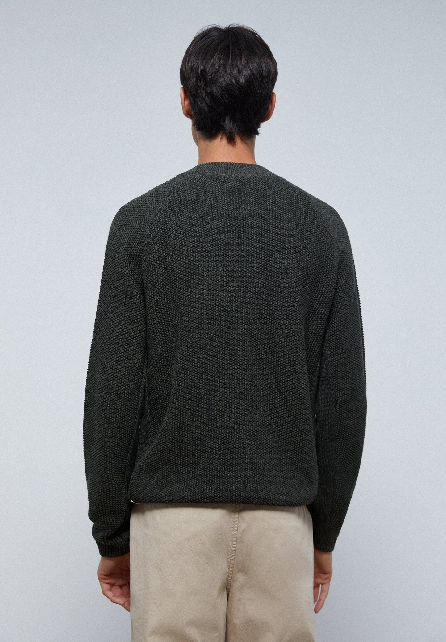 TEXTURED KNIT SWEATER