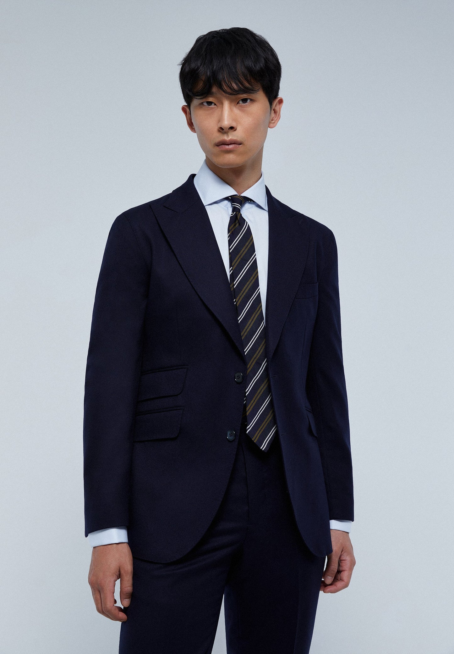 PREMIUM NAVY BLUE WOOL SUIT