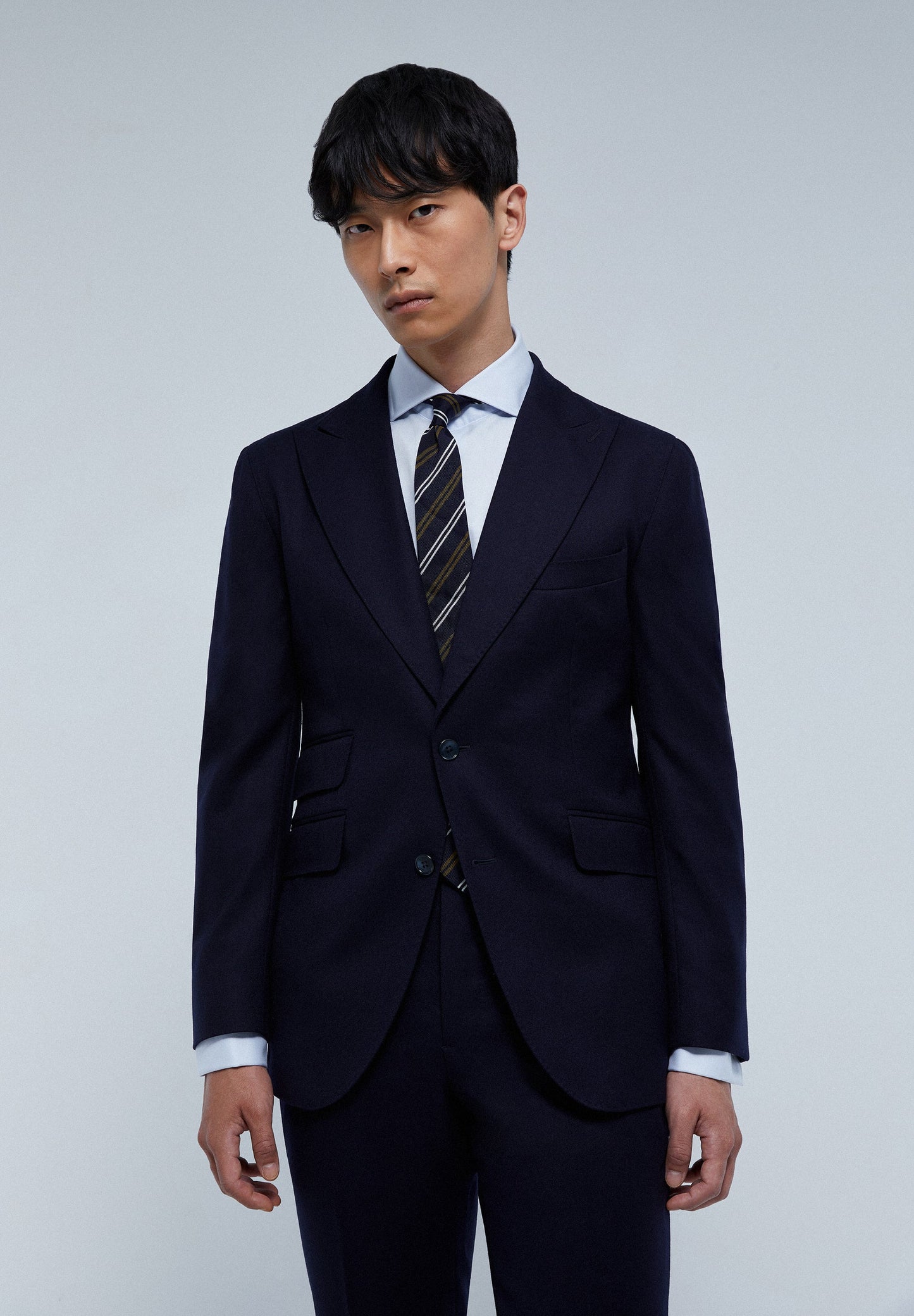 PREMIUM NAVY BLUE WOOL SUIT