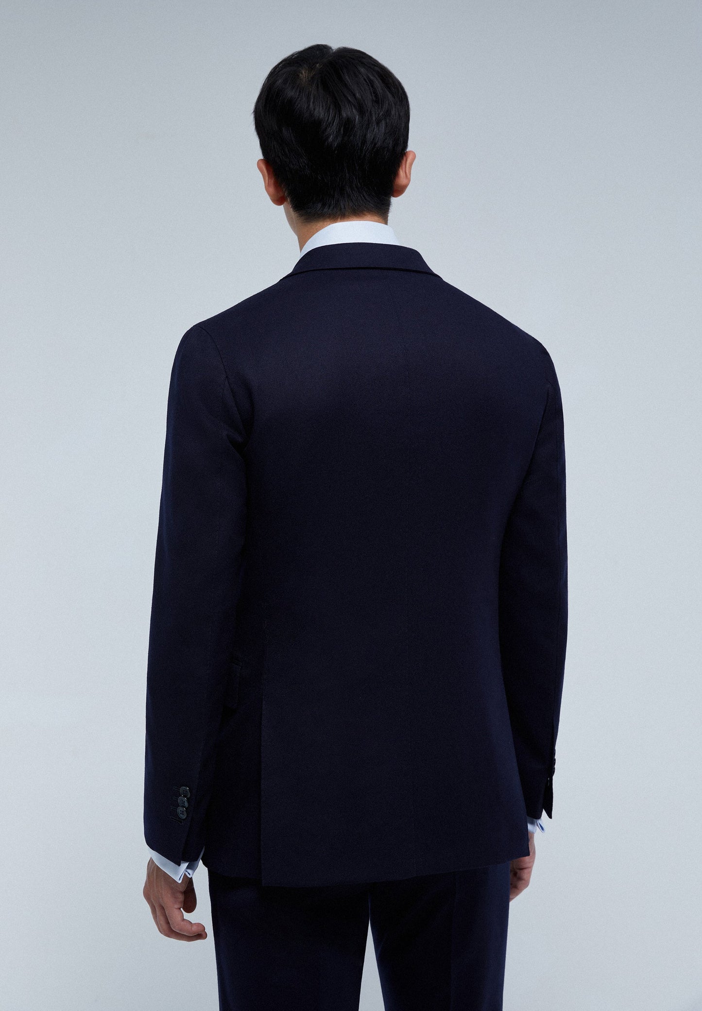 PREMIUM NAVY BLUE WOOL SUIT