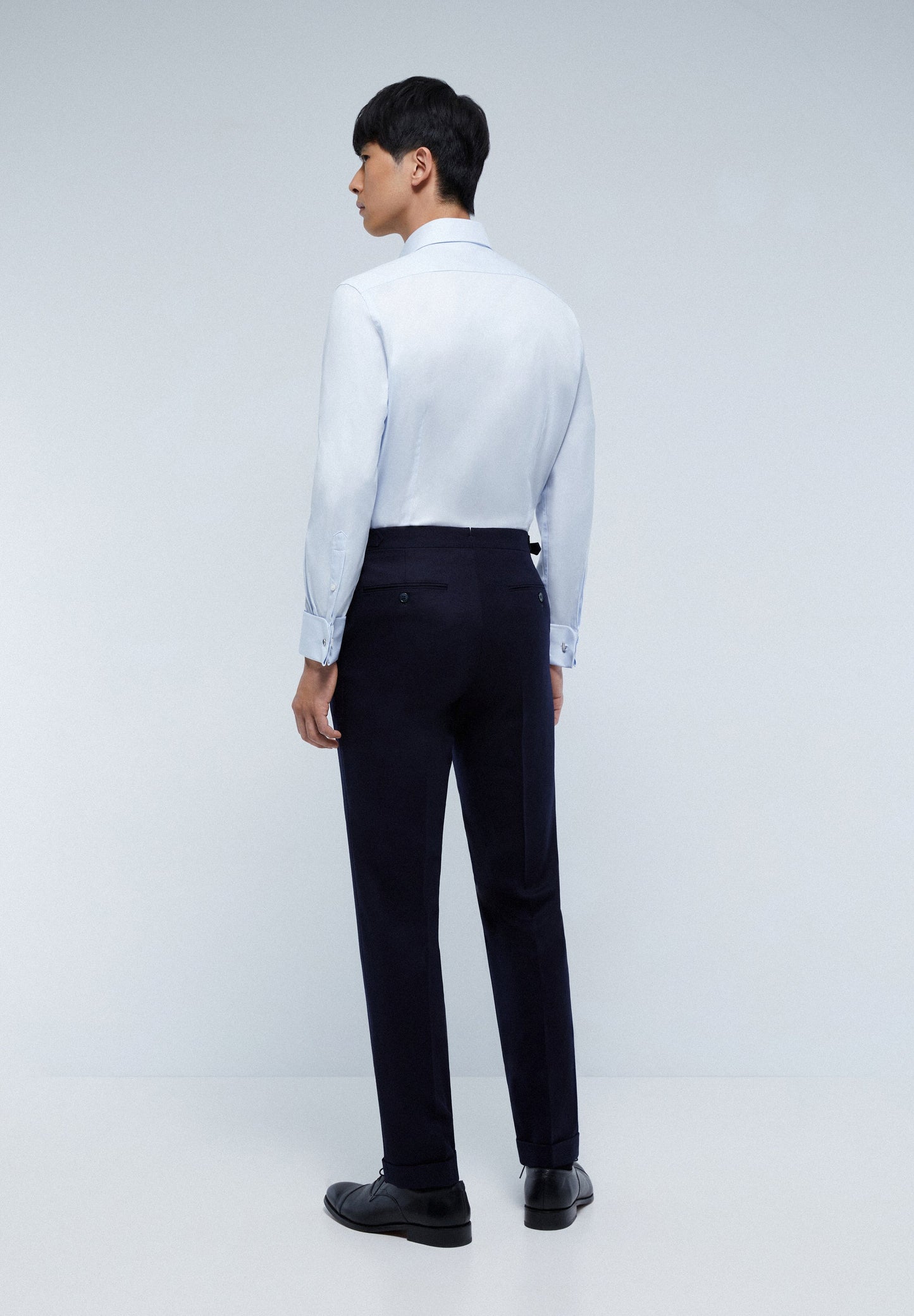 PREMIUM NAVY BLUE WOOL SUIT