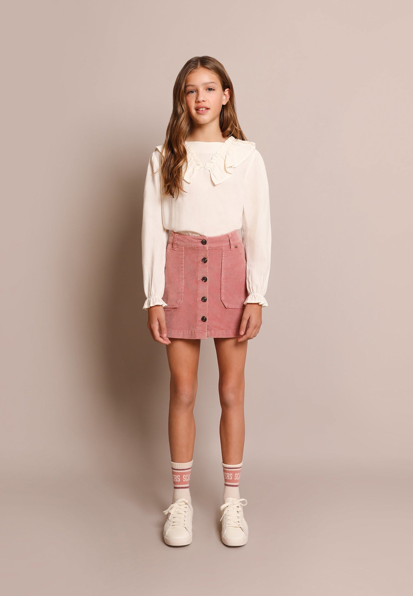 MINI BUTTONED SKIRT
