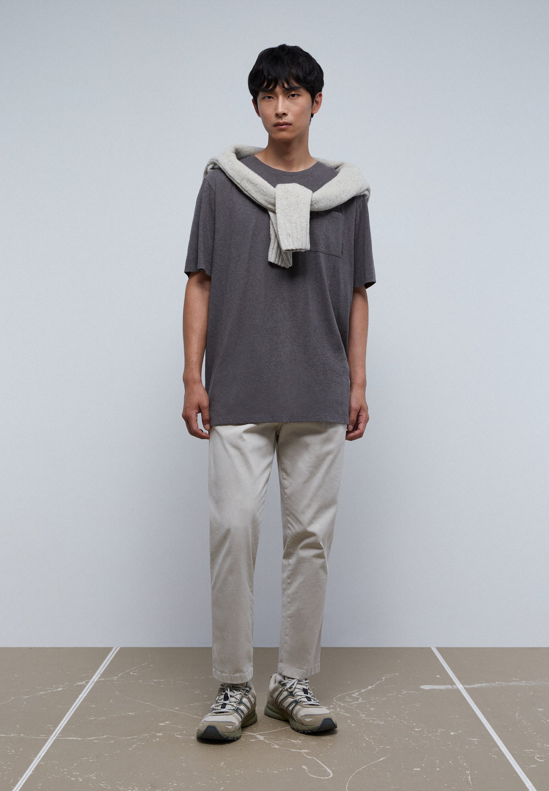 RUSTIC T-SHIRT WITH POCKET