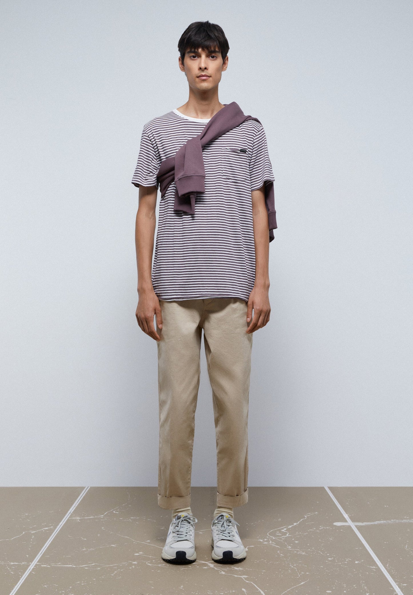 STRIPED T-SHIRT WITH POCKET