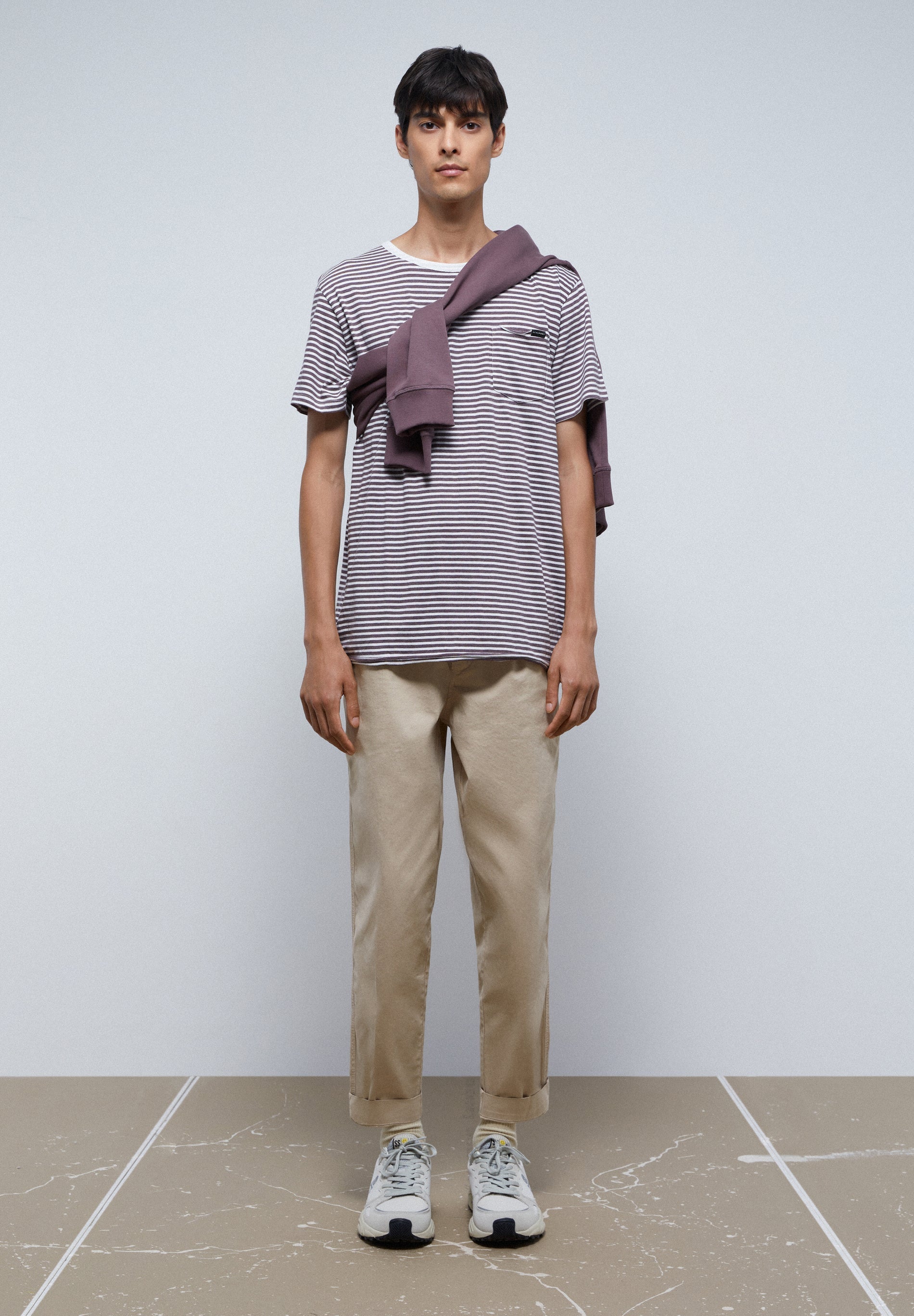 STRIPED T-SHIRT WITH POCKET