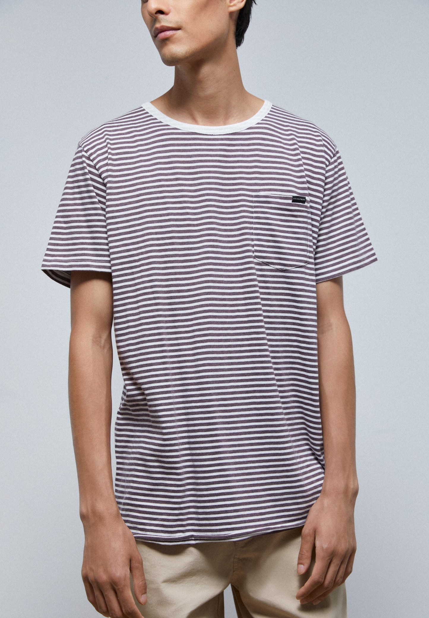 STRIPED T-SHIRT WITH POCKET