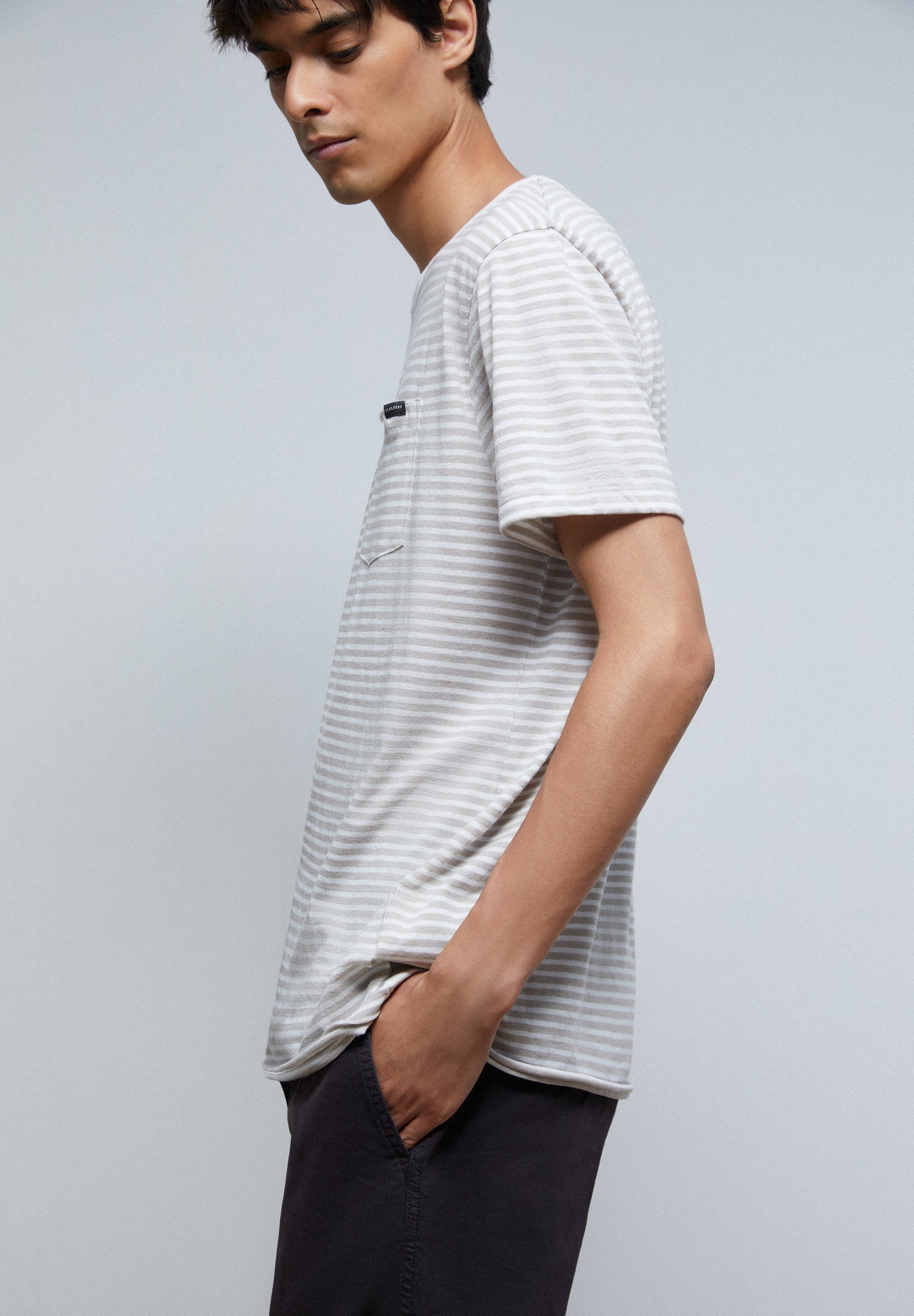 STRIPED T-SHIRT WITH POCKET