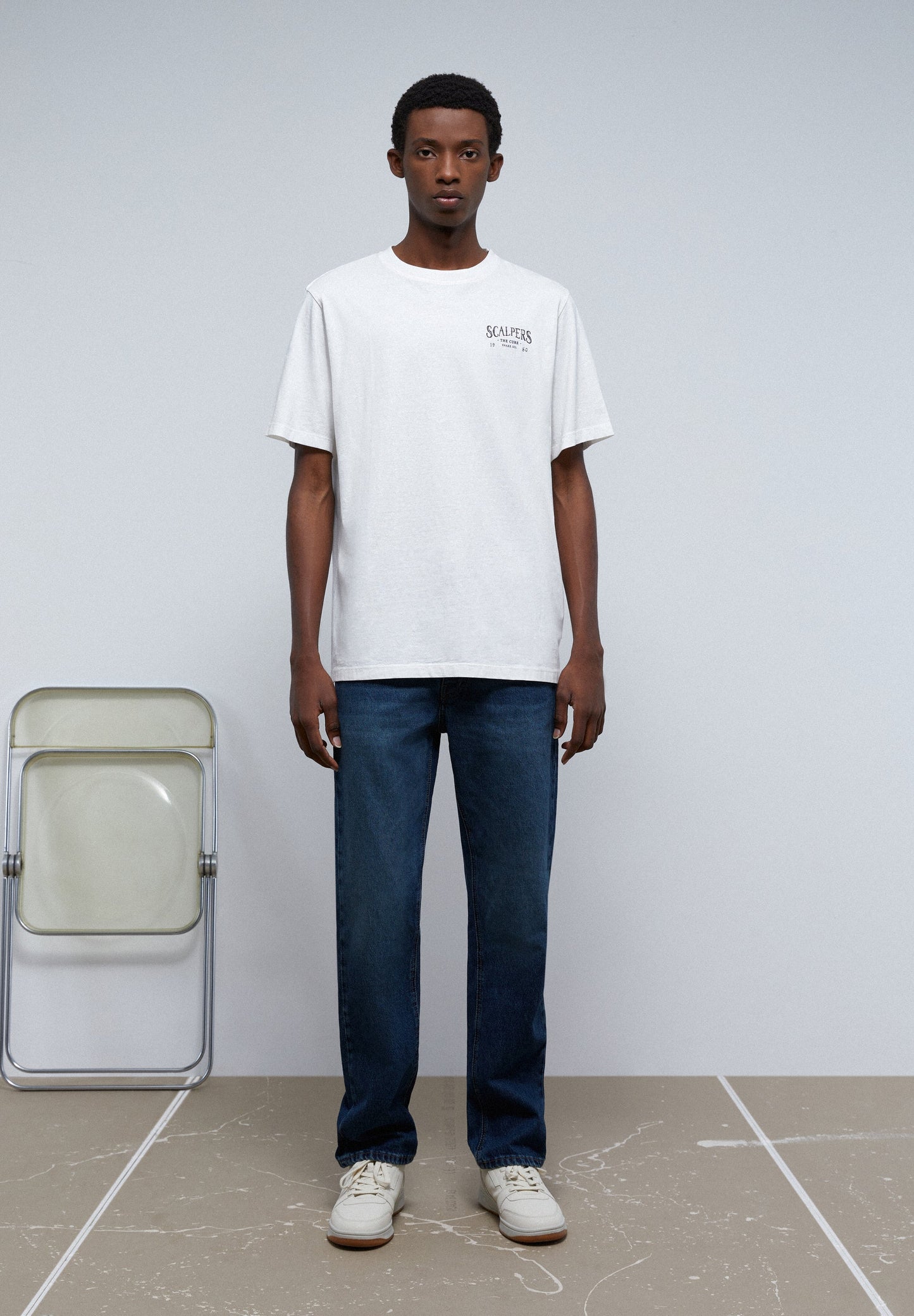 FADED T-SHIRT WITH BACK PRINT