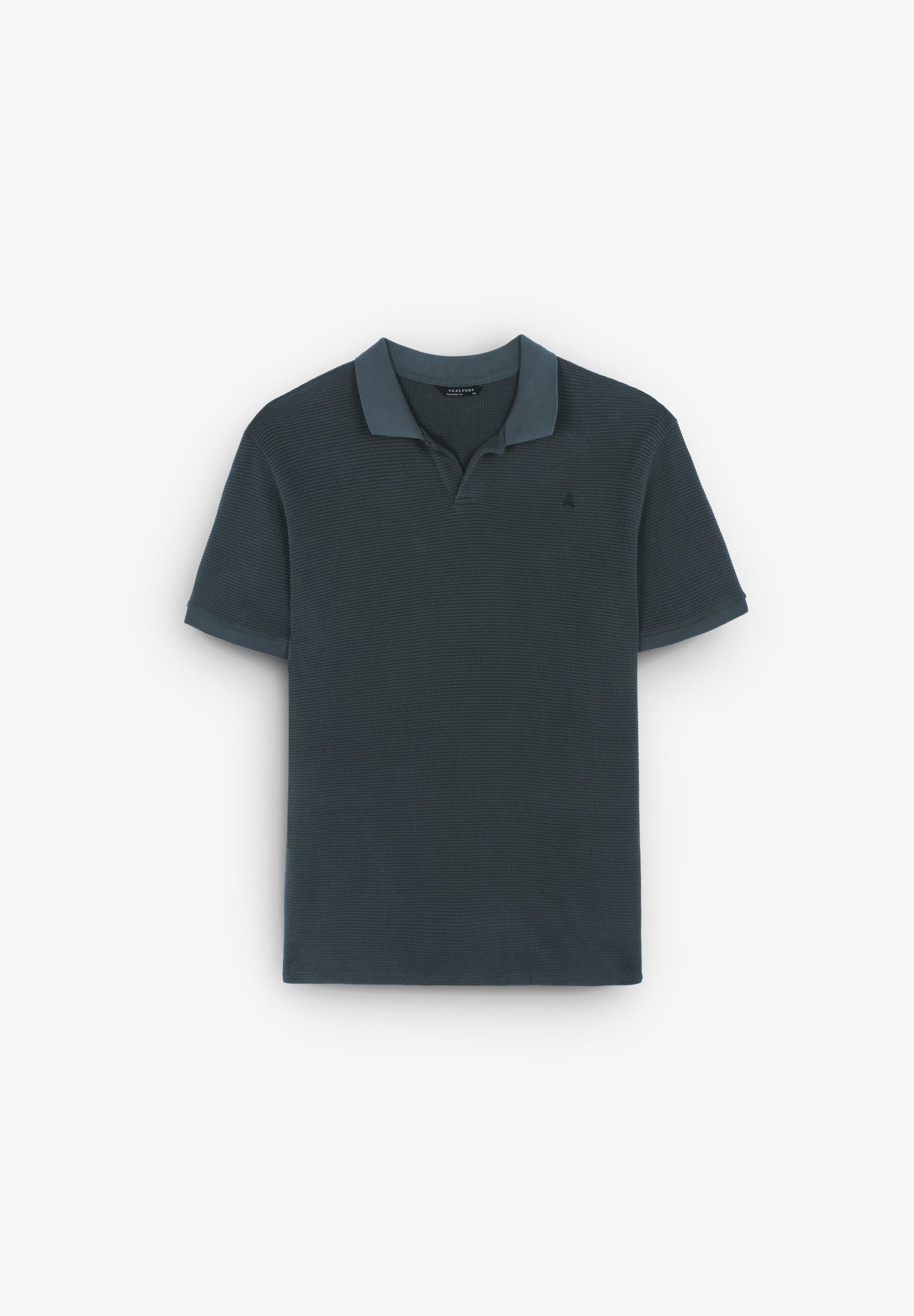 TEXTURED POLO SHIRT WITH SKULL