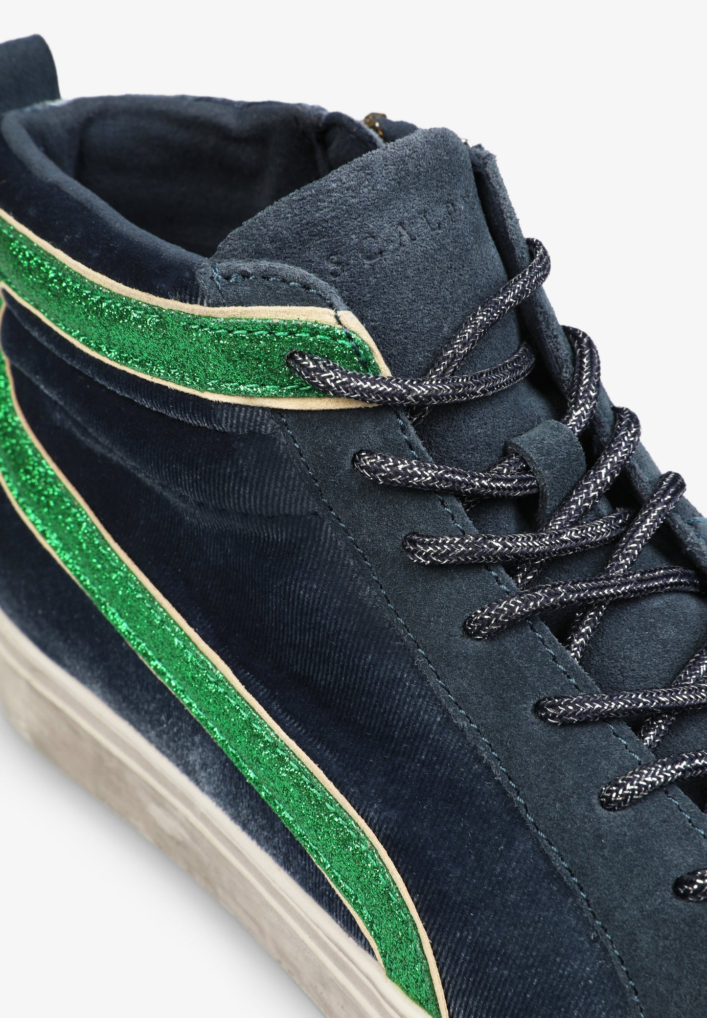 HIGH TOP VELVET SNEAKERS