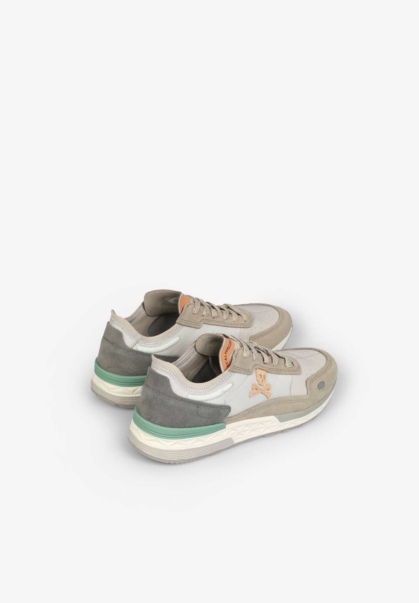 THREE-TONE SUEDE SNEAKERS