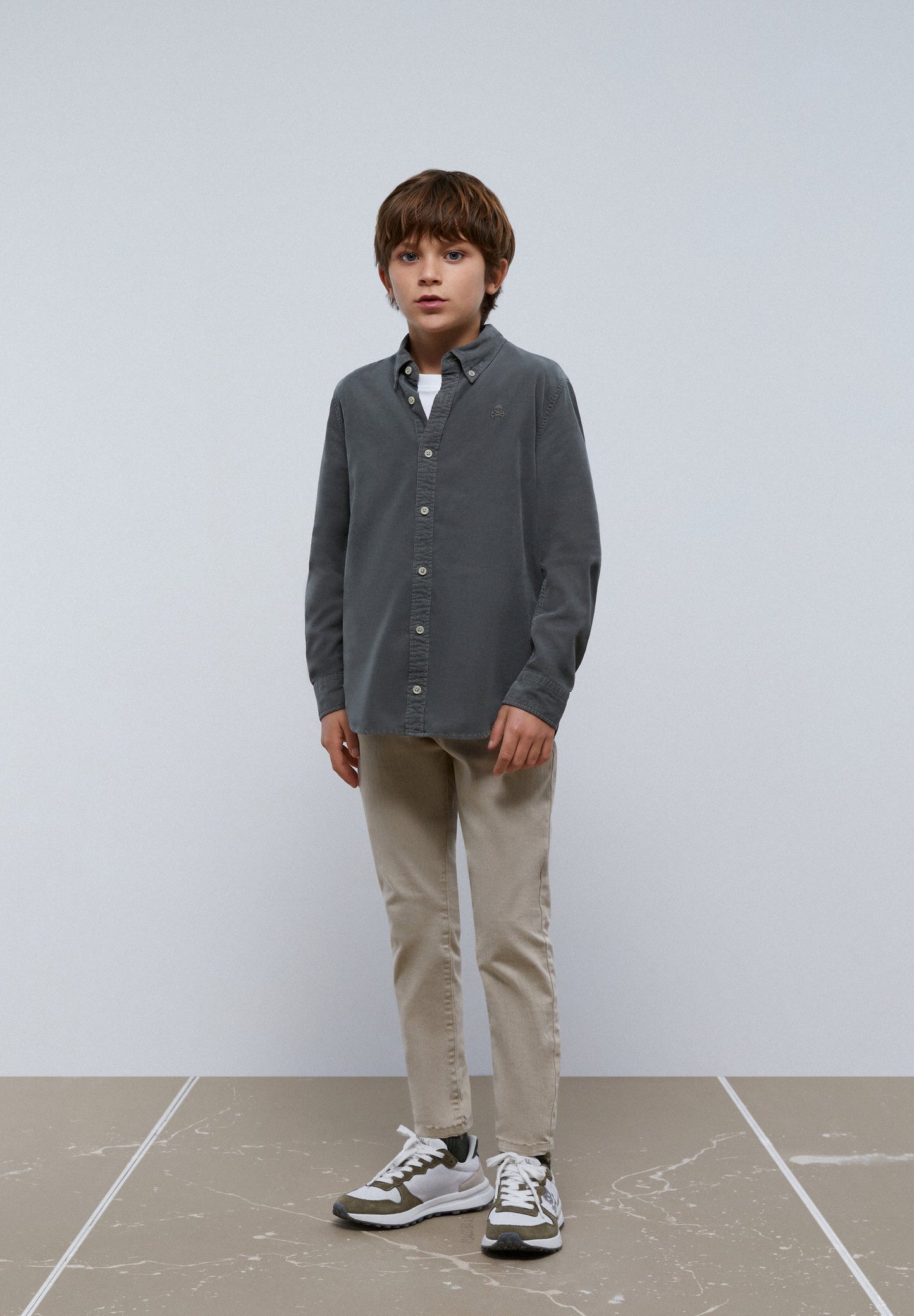 MICRO CORDUROY SKULL SHIRT