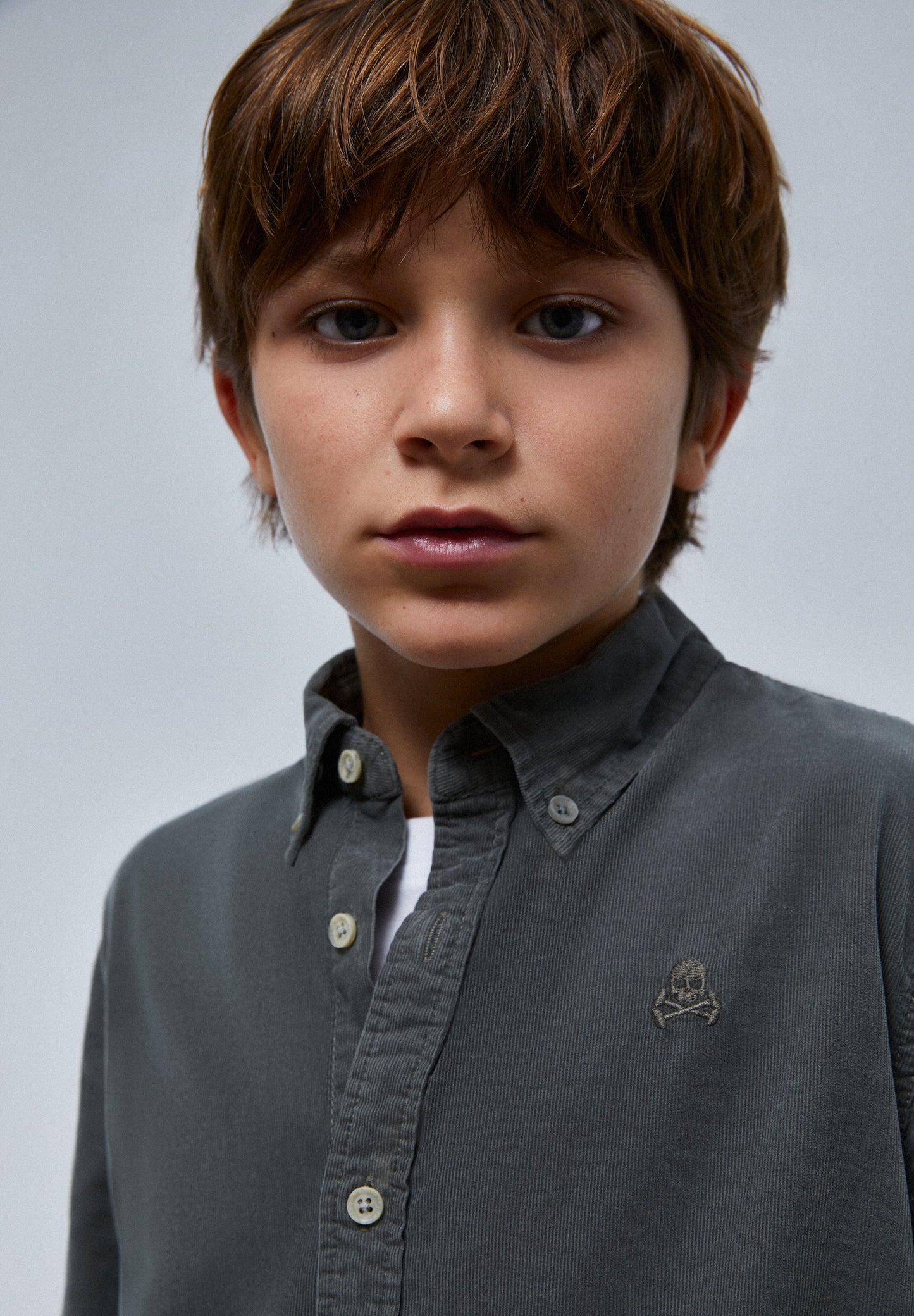 MICRO CORDUROY SKULL SHIRT