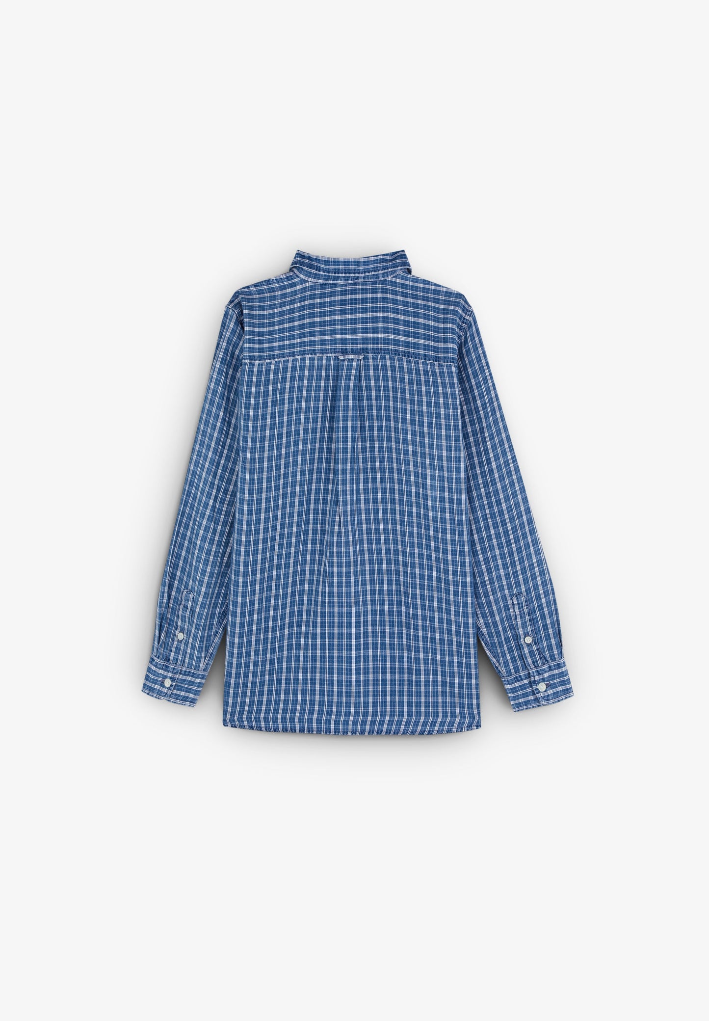 CHECKED DENIM SHIRT
