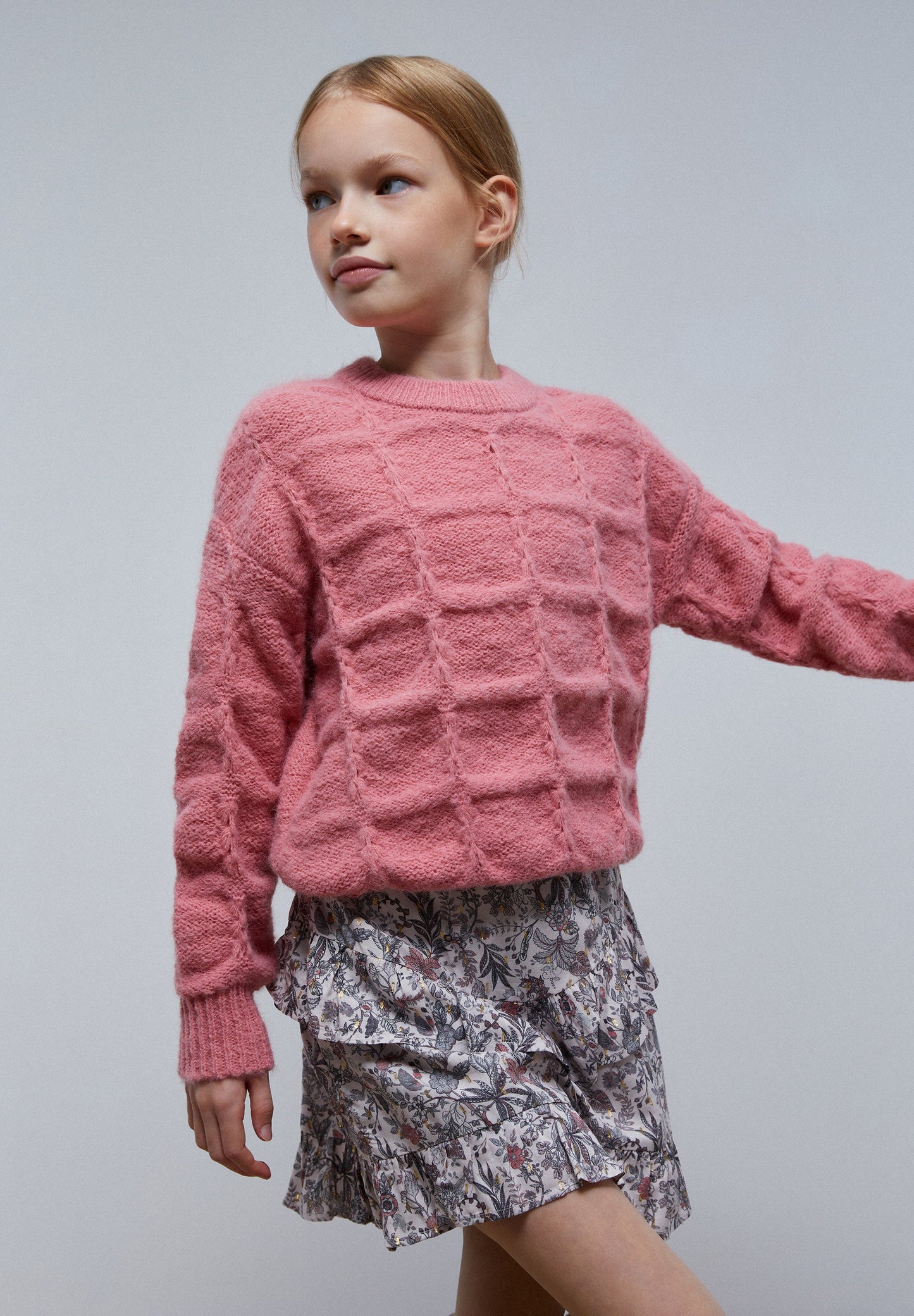 CABLE-KNIT SWEATER