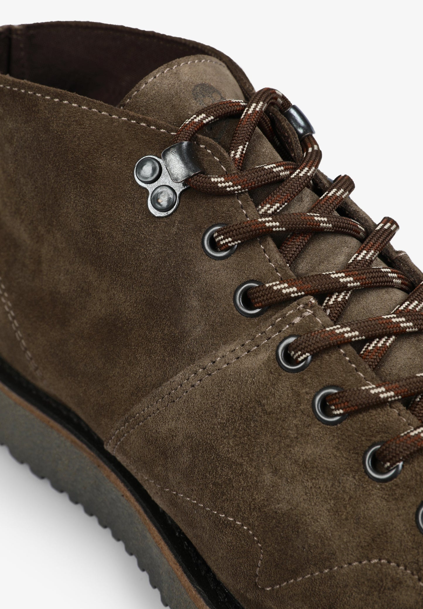 SUEDE LACE-UP ANKLE BOOTS