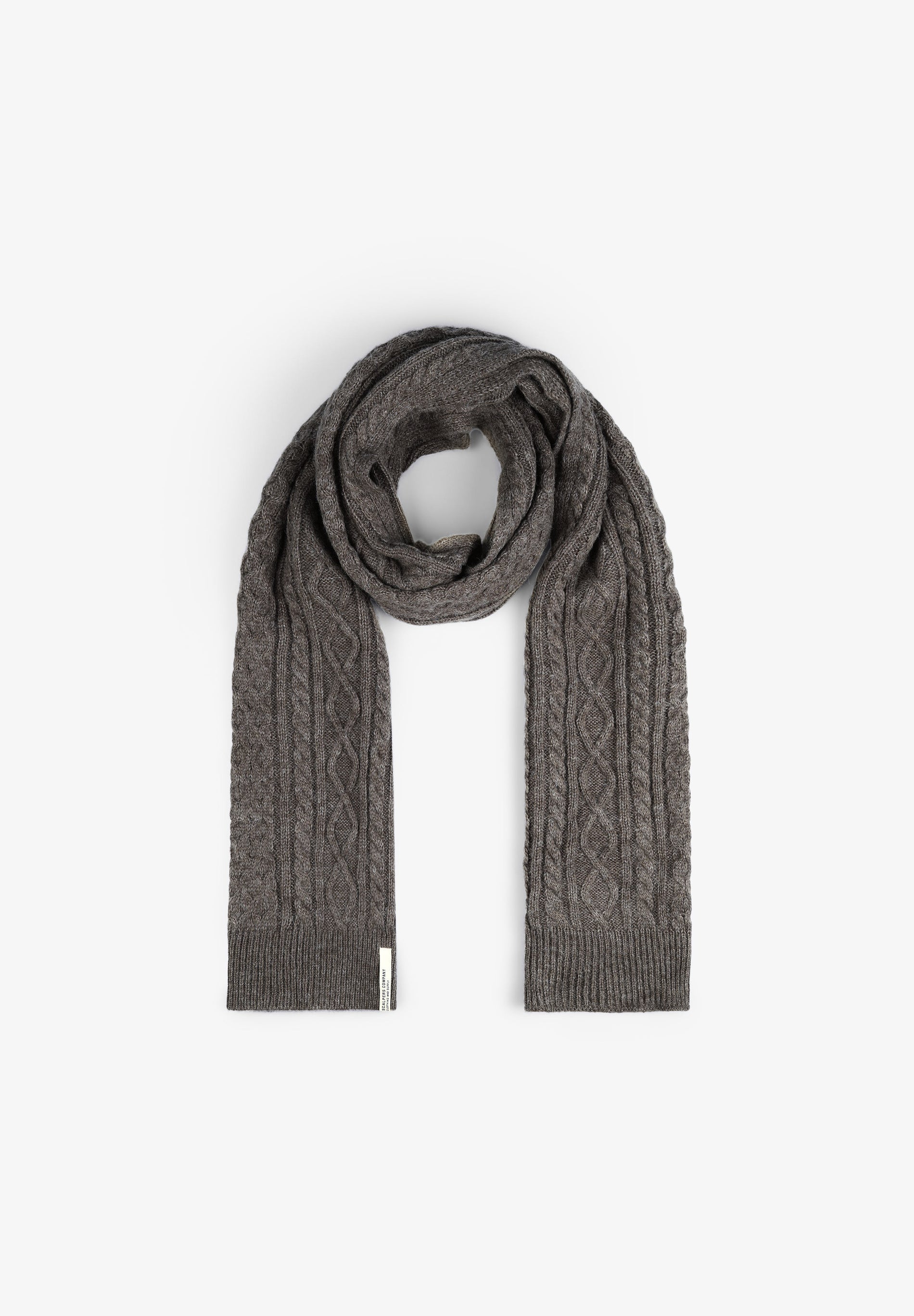 CABLE-KNIT SCARF