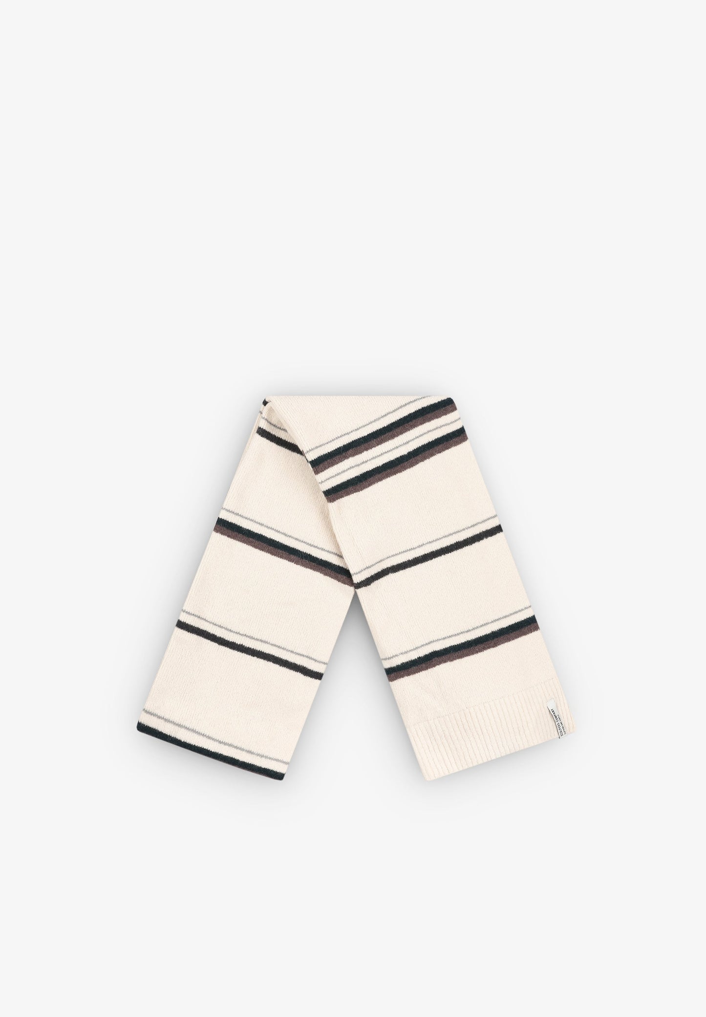 TWO-TONE STRIPE KNIT SCARF