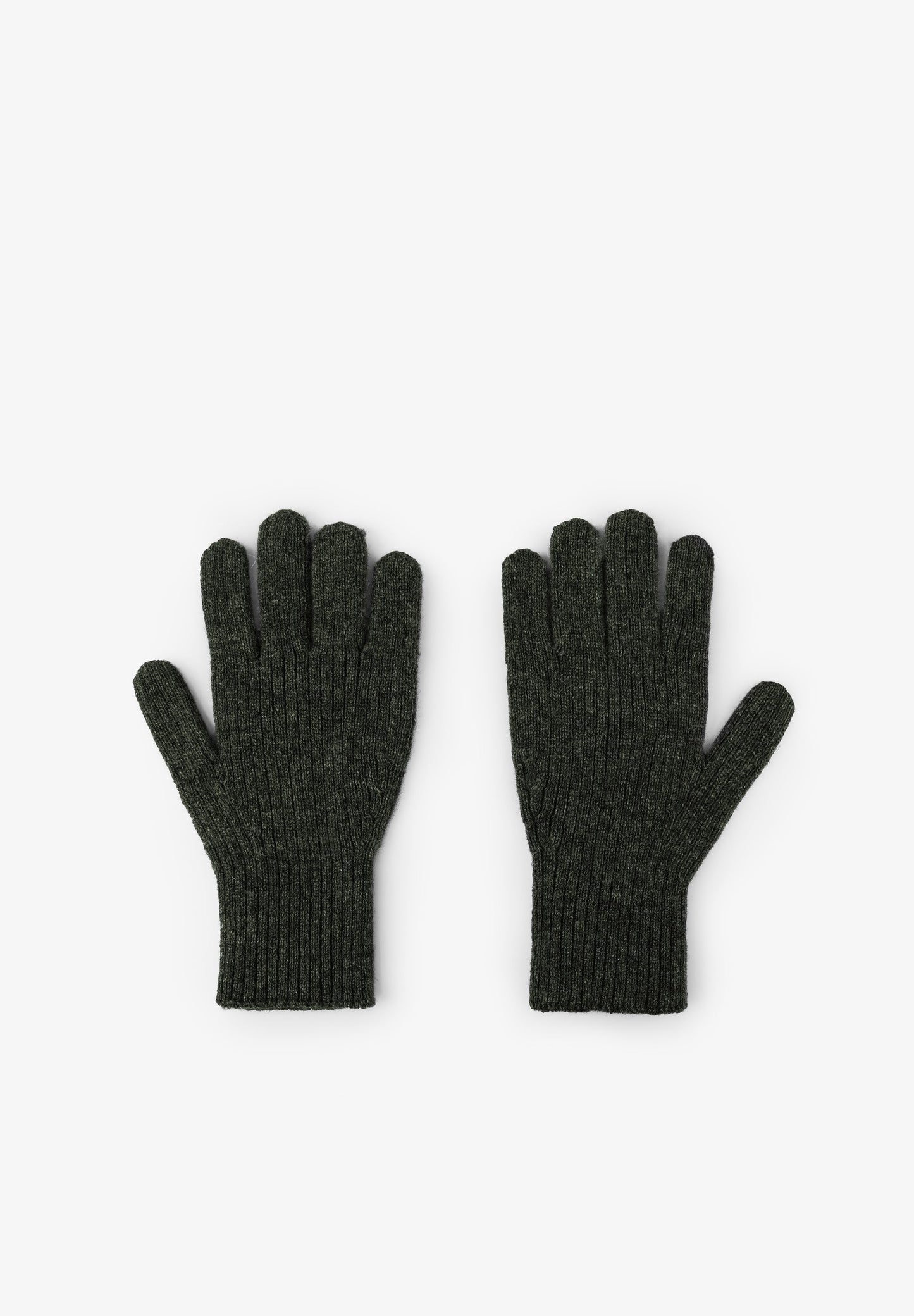 RIBBED KNIT GLOVES