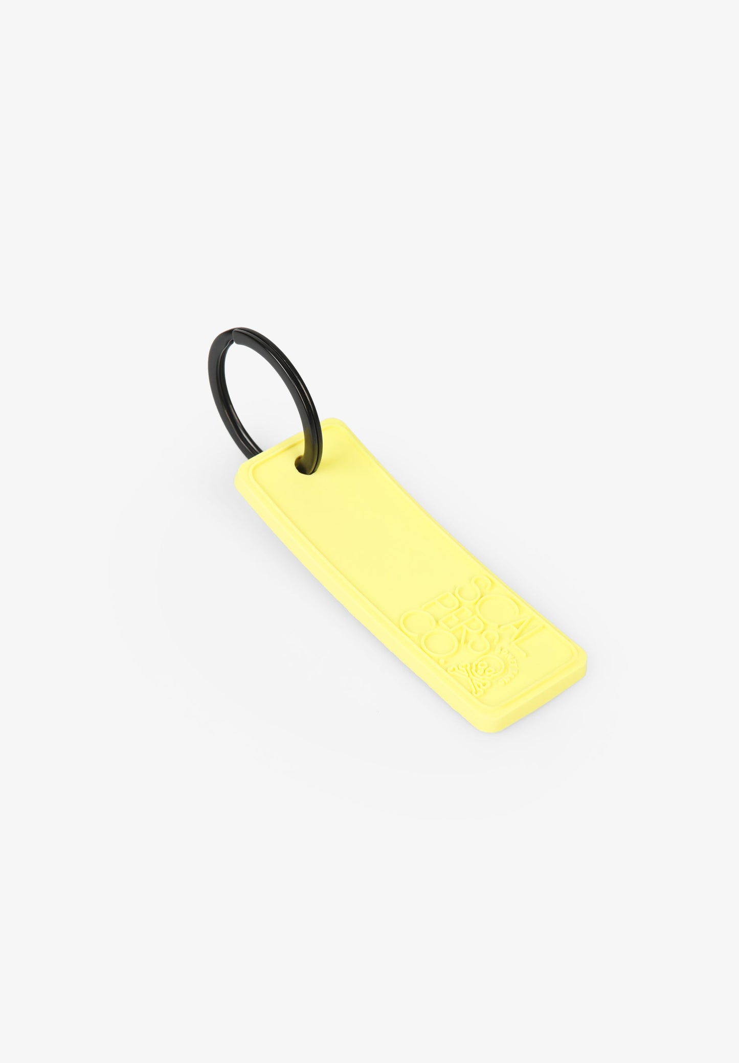 RUBBER LABEL KEYCHAIN