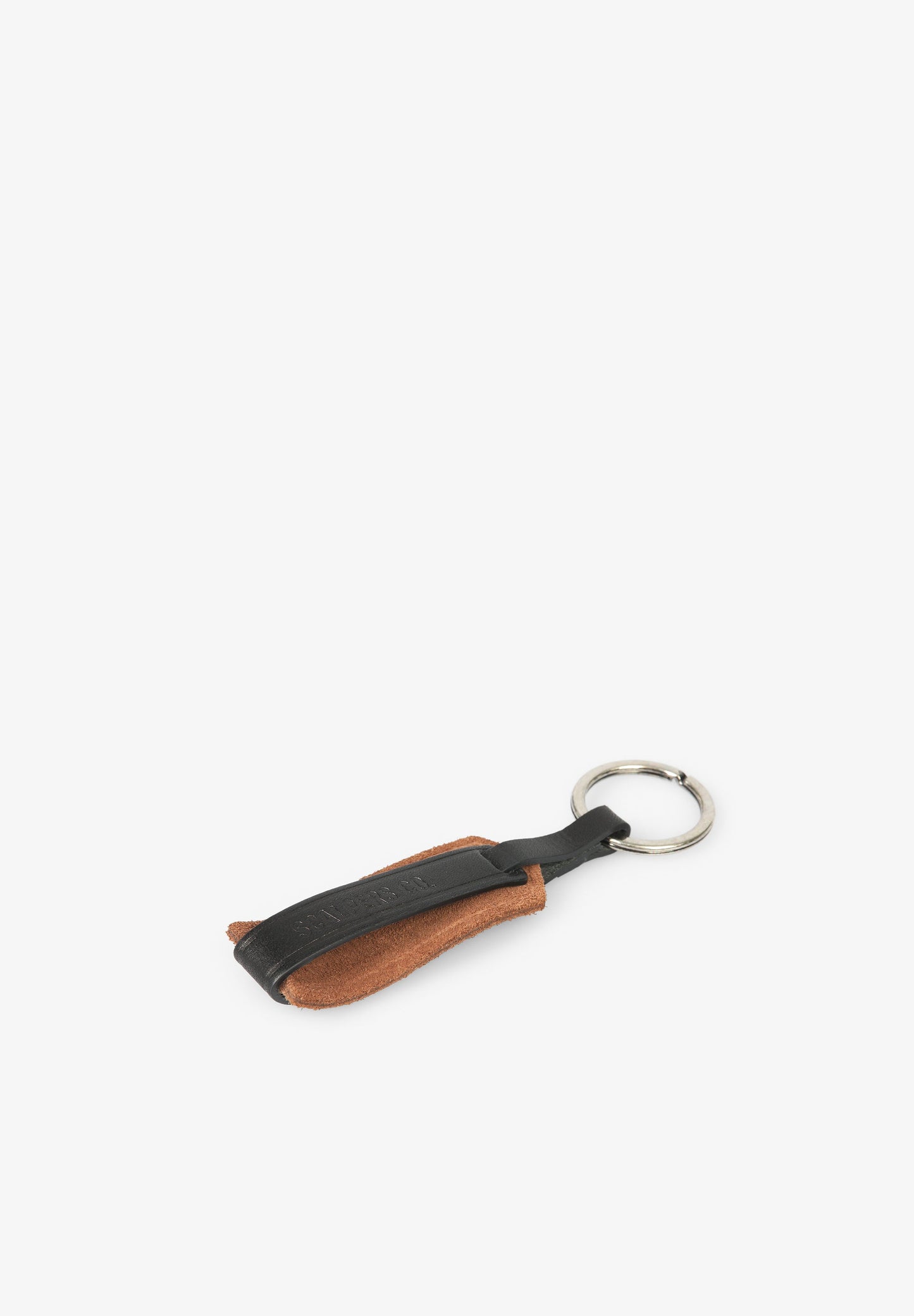 SPLIT SUEDE LEATHER KEYCHAIN