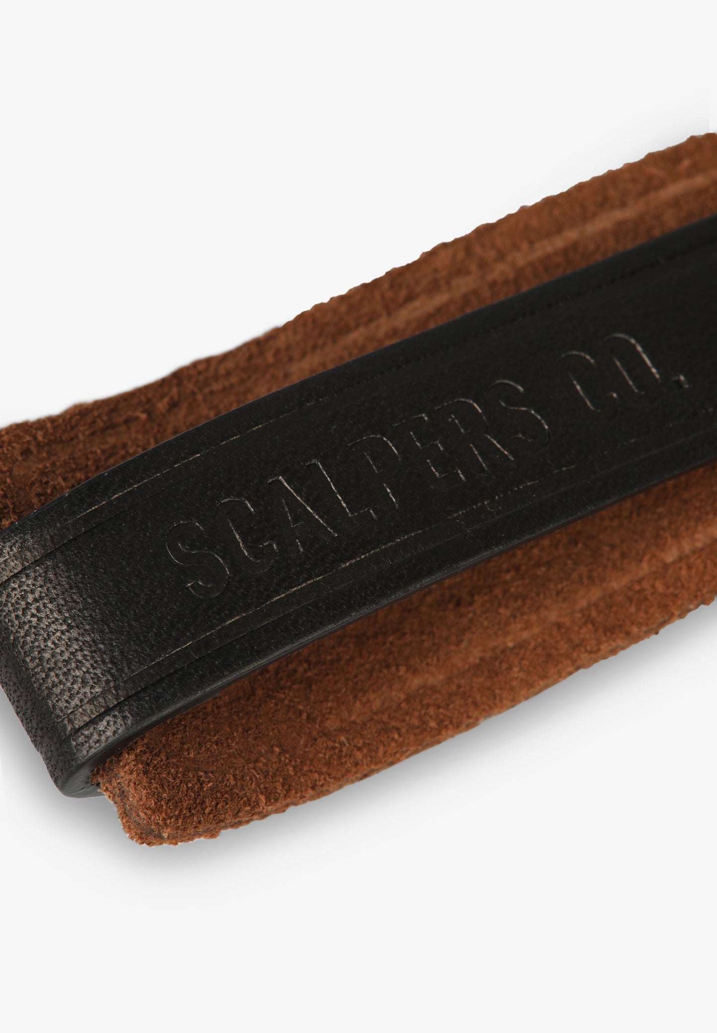 SPLIT SUEDE LEATHER KEYCHAIN