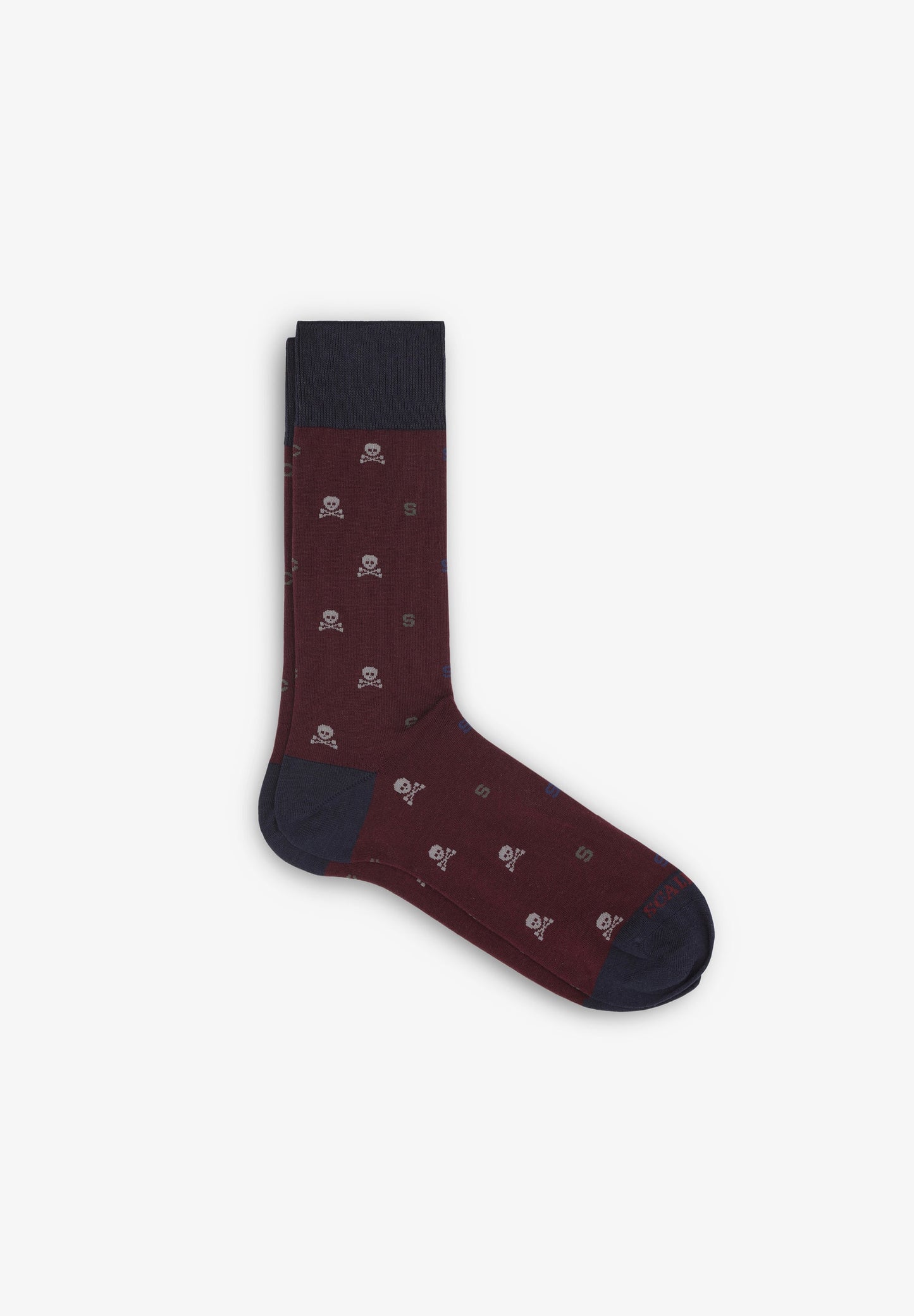 SKULL AND LETTER SOCKS
