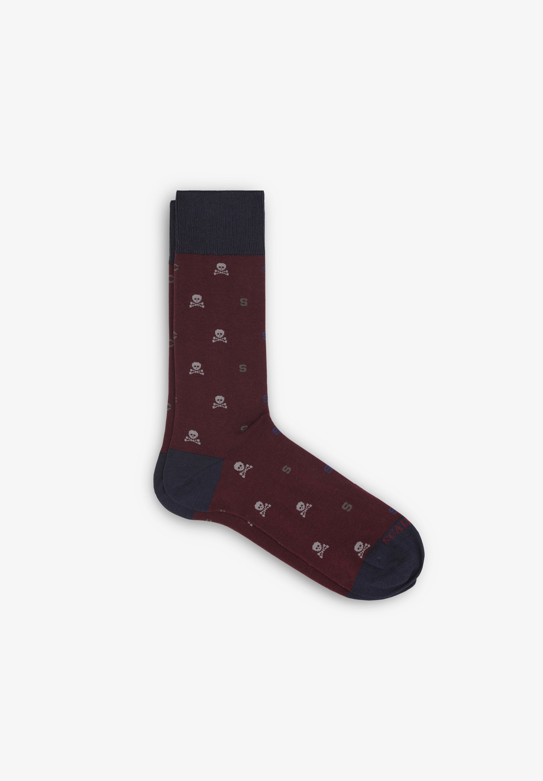 SKULL AND LETTER SOCKS