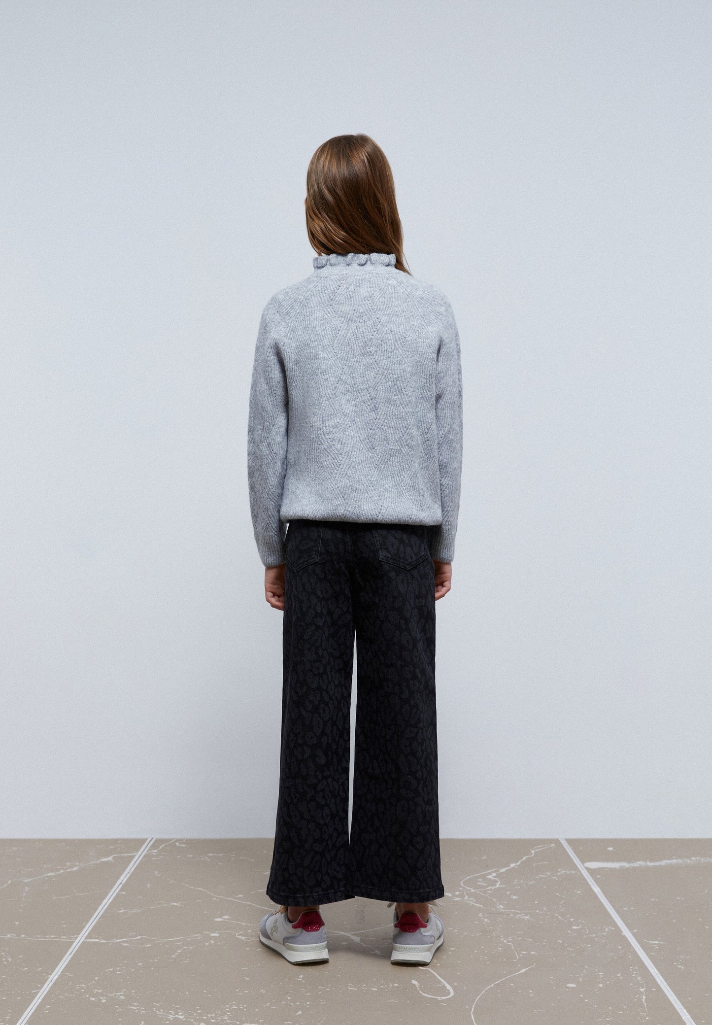 ANIMAL PRINT CULOTTES JEANS