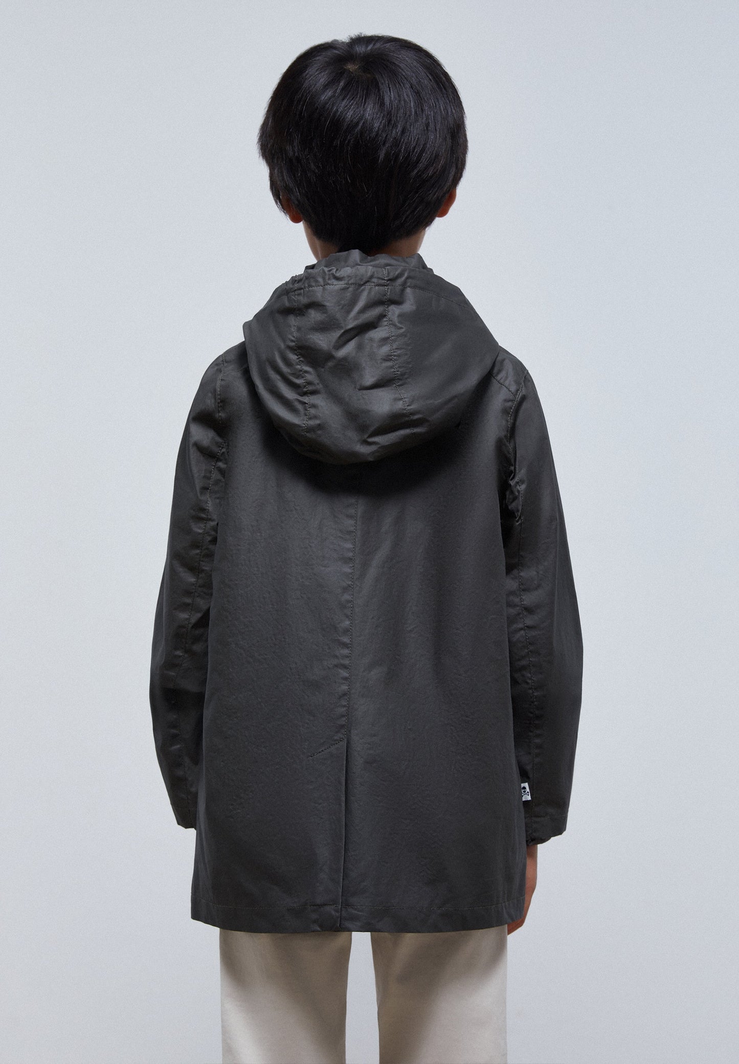 WAXED HOODED PARKA