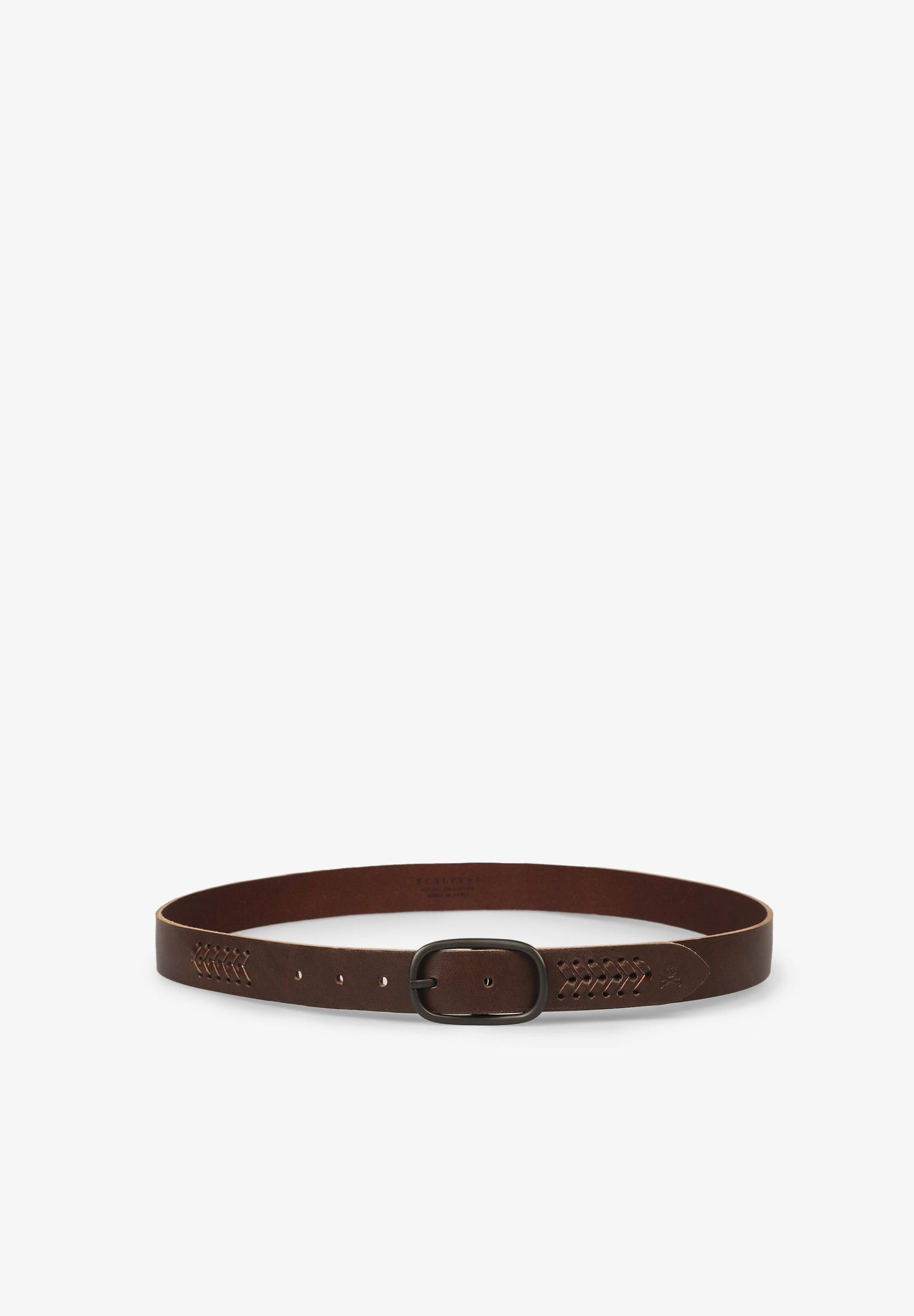 LEATHER BELT WITH DIE-CUT DETAILS