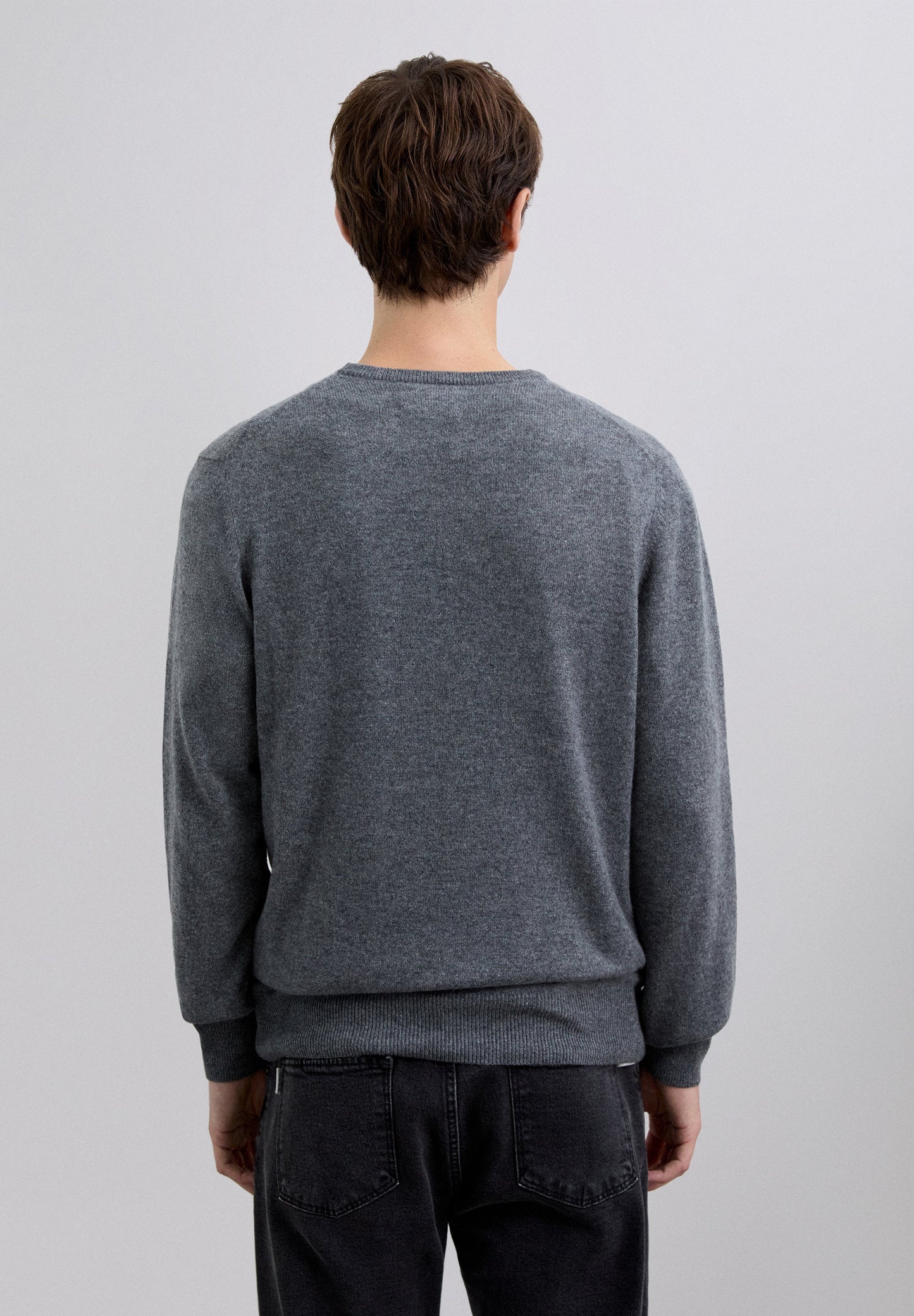 100% CASHMERE CREW NECK SWEATER