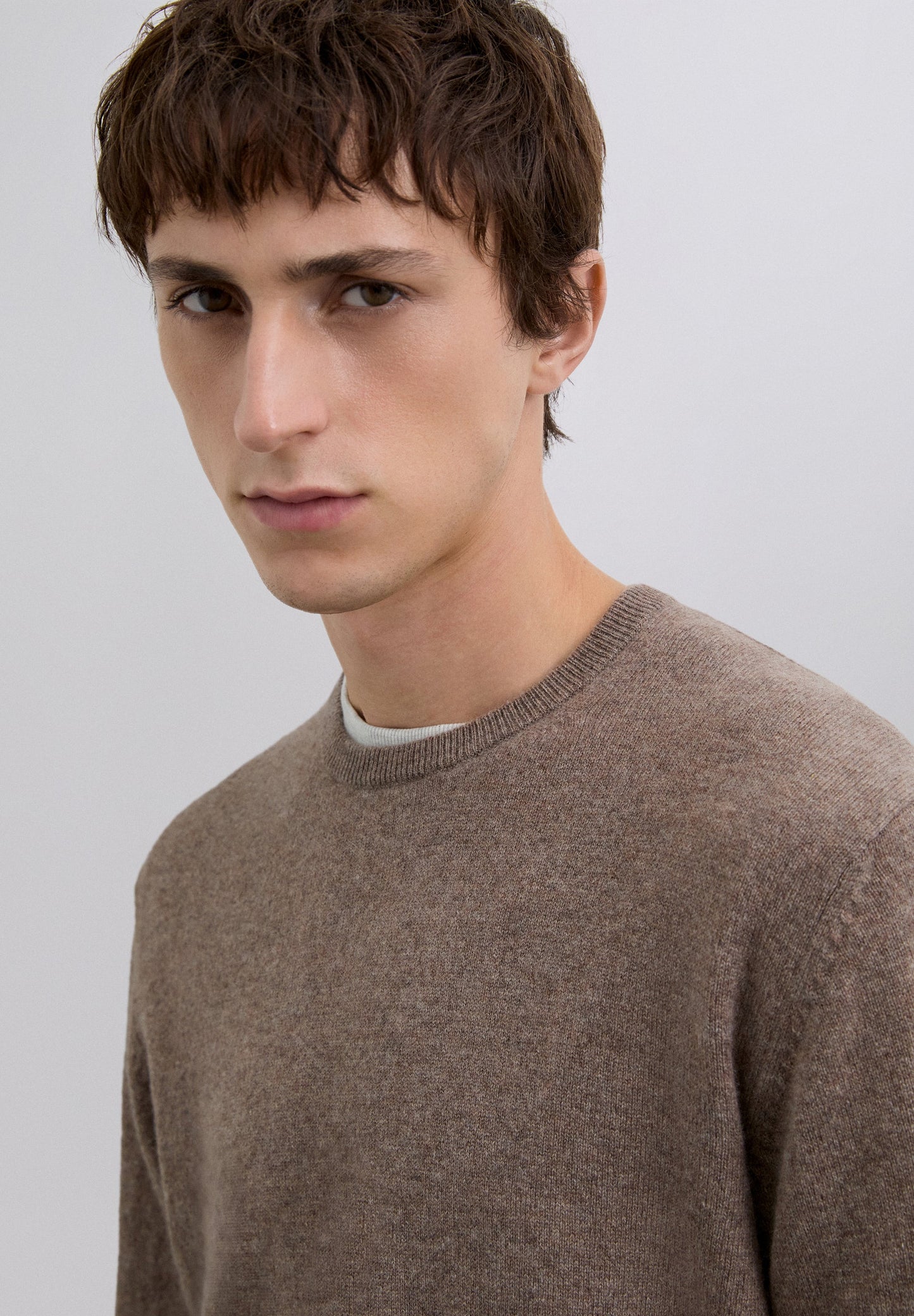 100% CASHMERE CREW NECK SWEATER