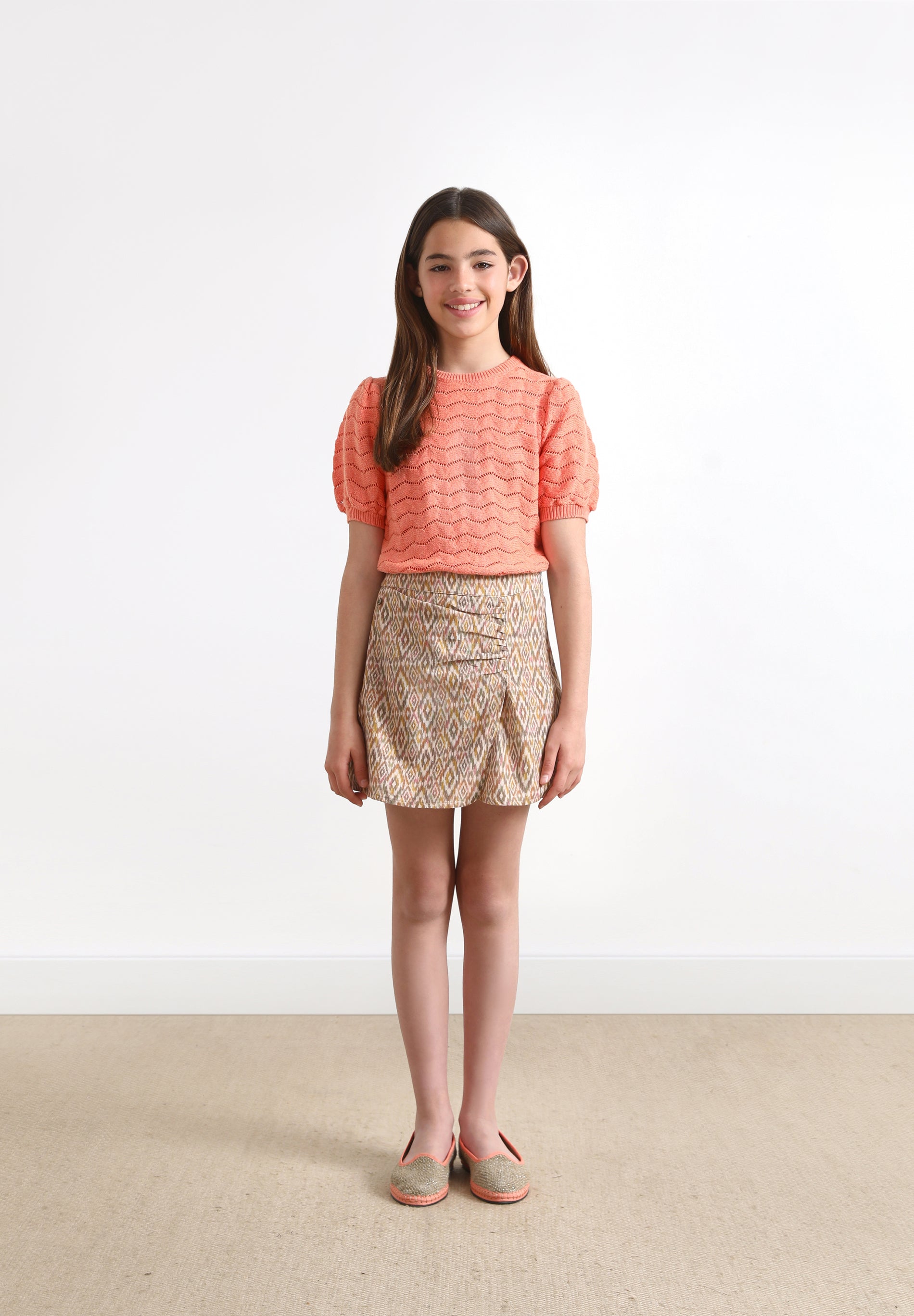 ETHNIC PRINT MINI SKIRT