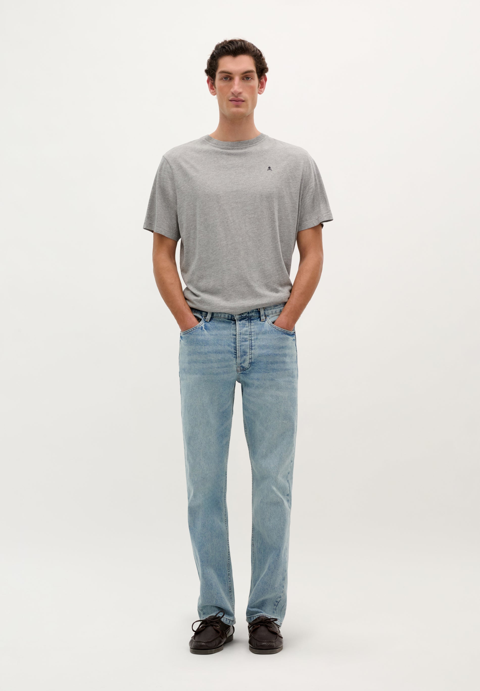 RELAXED FIT SKULL BASIC T-SHIRT