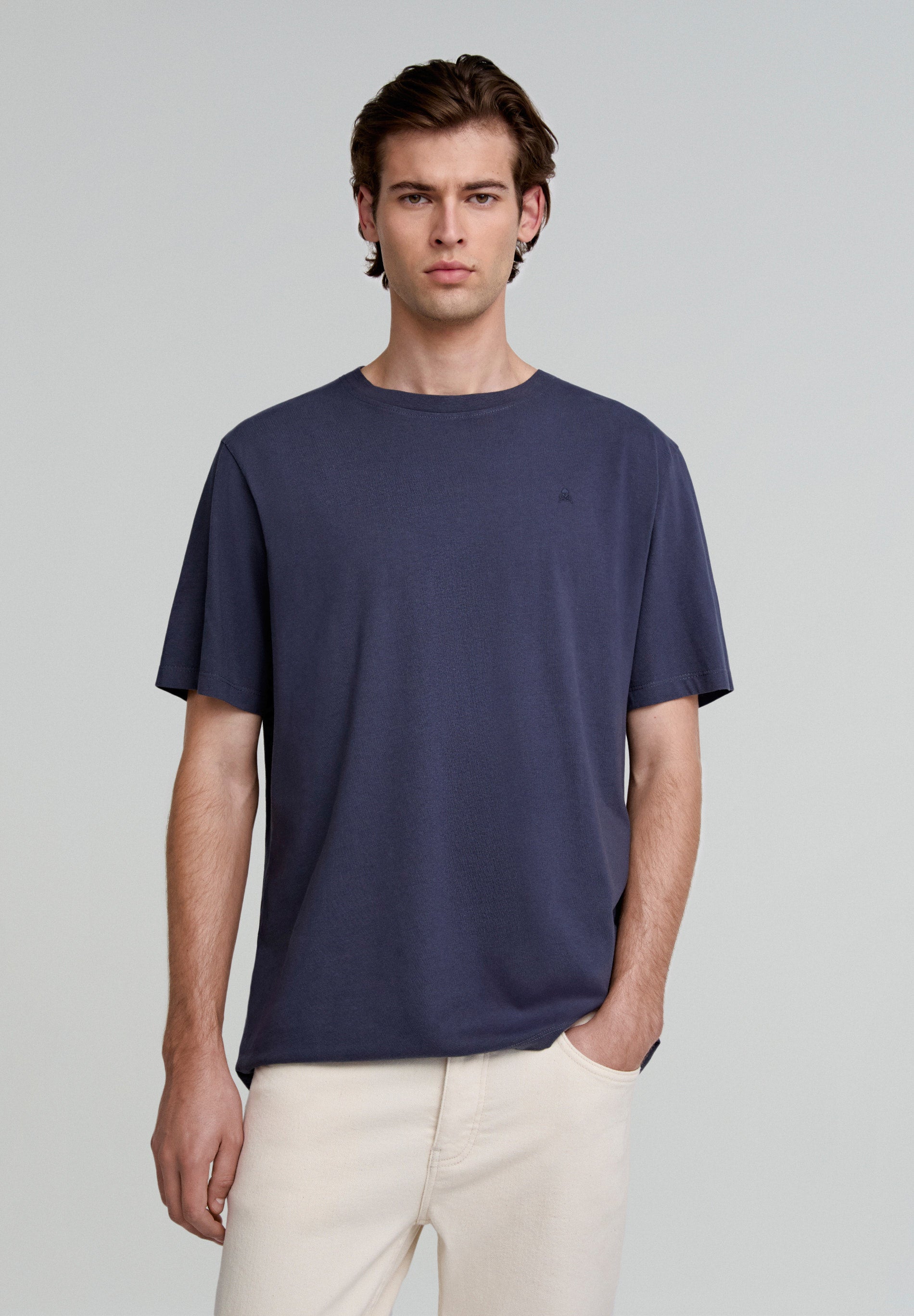 RELAXED FIT SKULL BASIC T-SHIRT