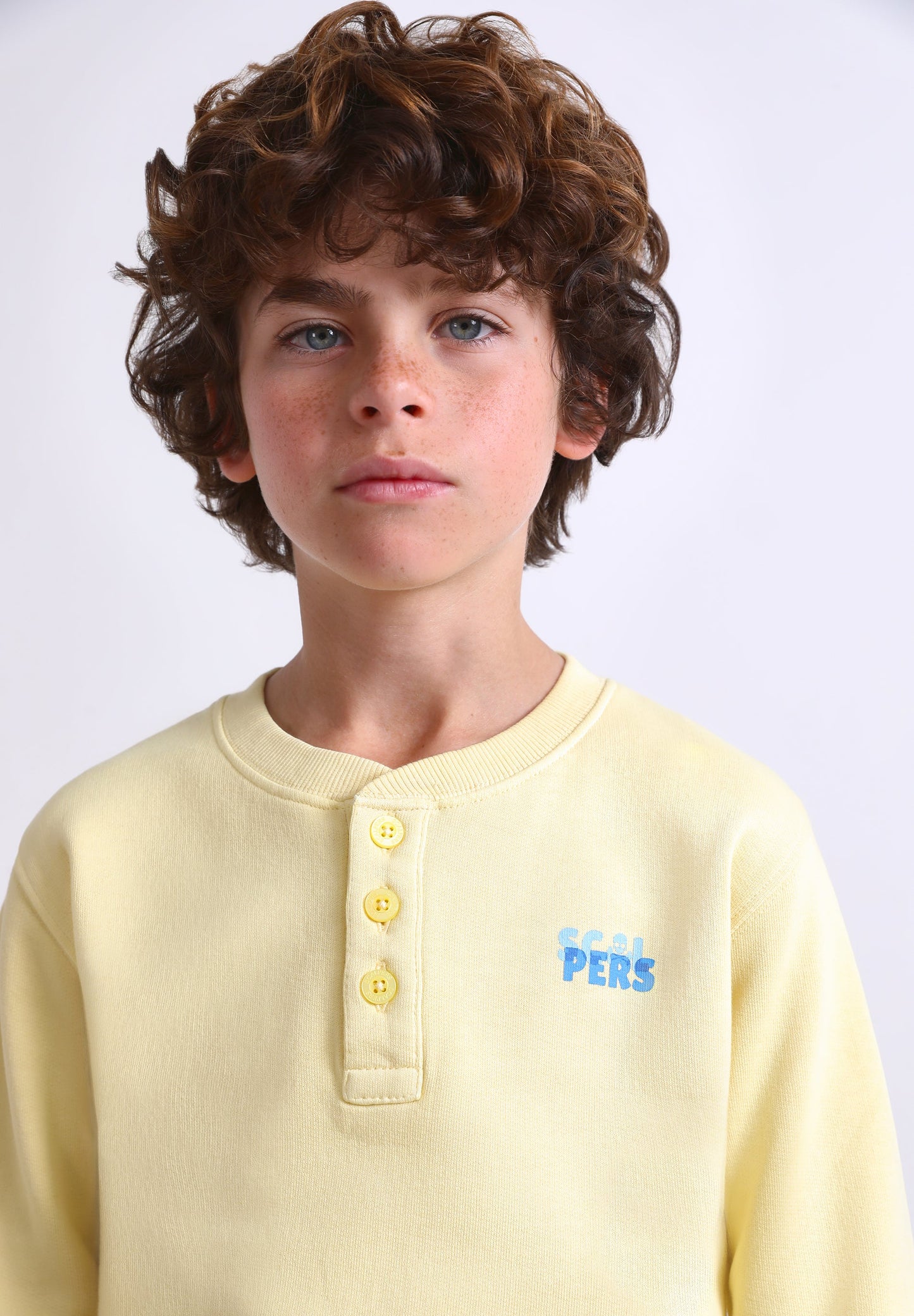 SKULL SWEATSHIRT WITH BUTTONS