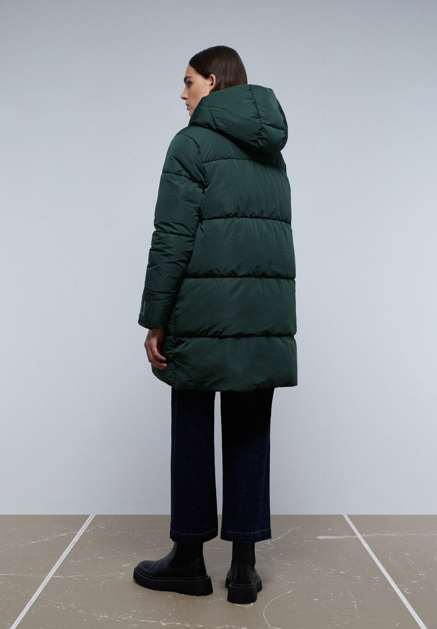 LONG REVERSIBLE QUILTED COAT