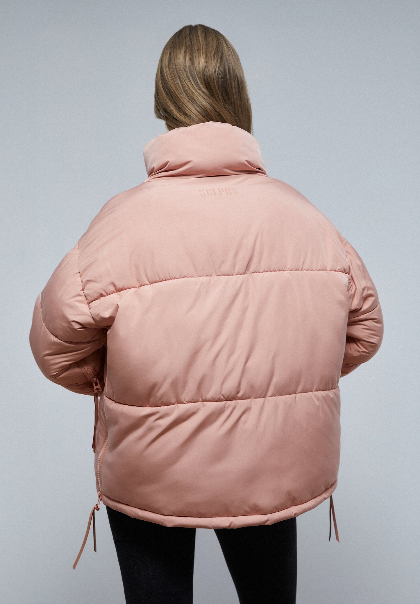 PUFFER COAT WITH HIGH COLLAR