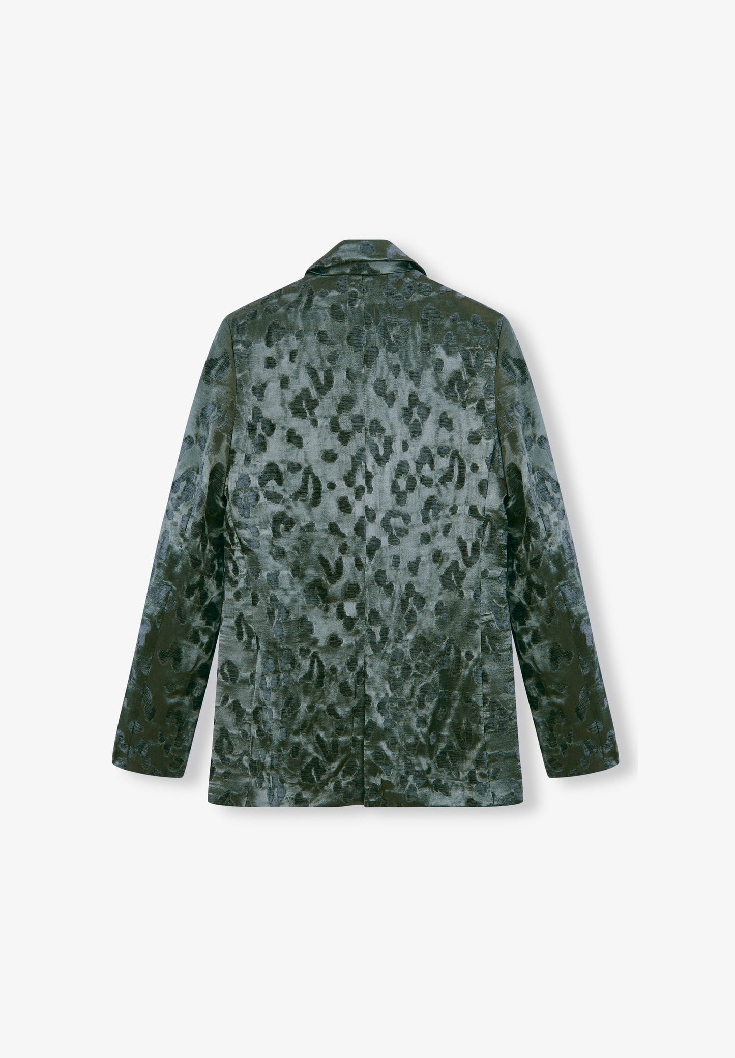 ANIMAL PRINT VELVET BLAZER