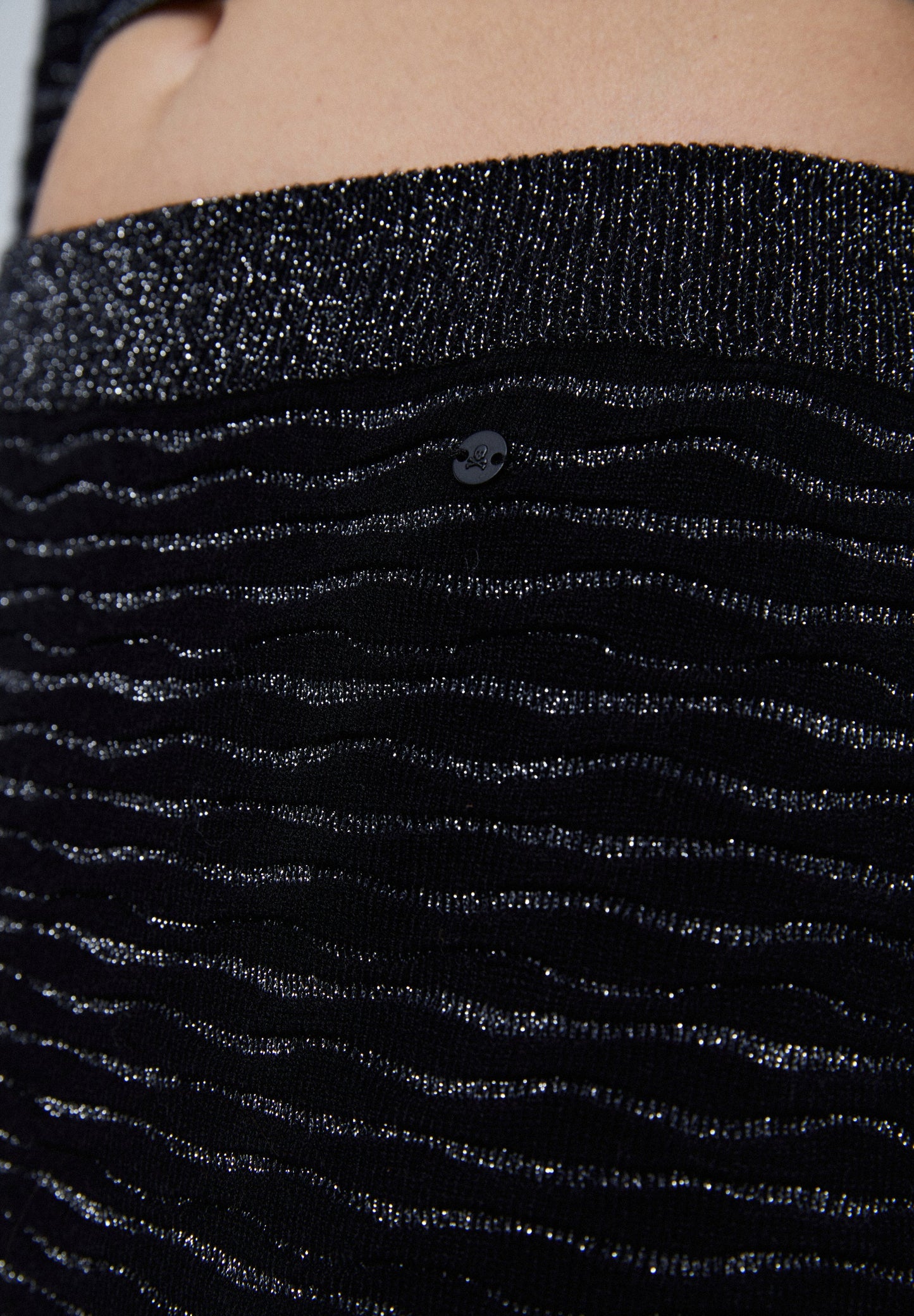 LUREX KNIT MIDI SKIRT