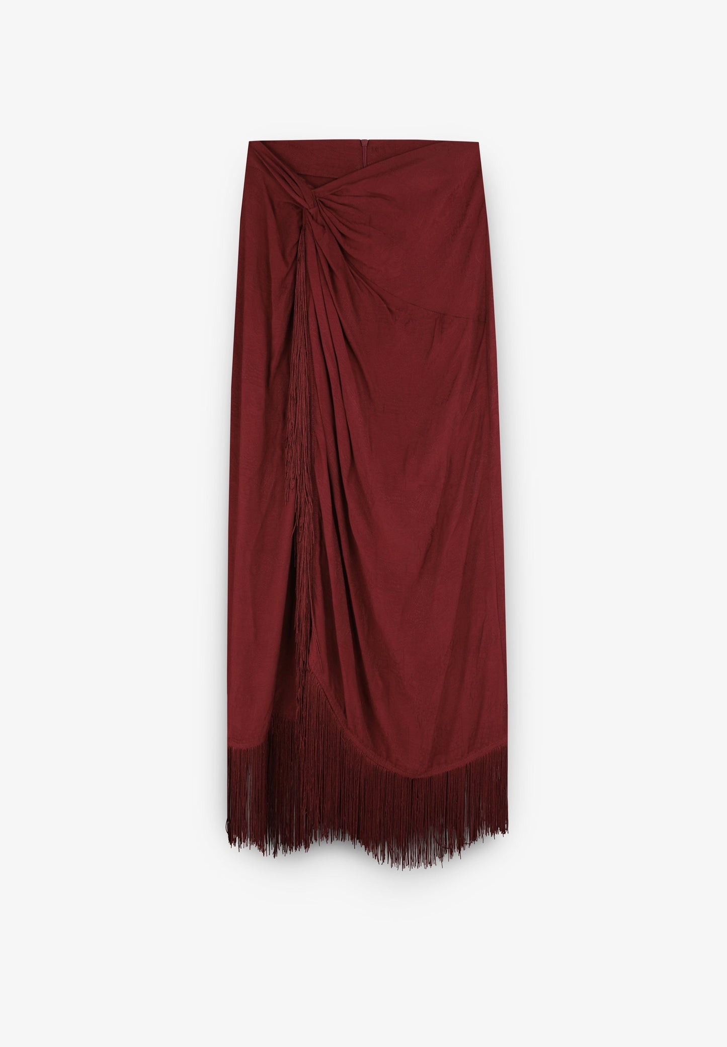 FRINGE JACQUARD SKIRT