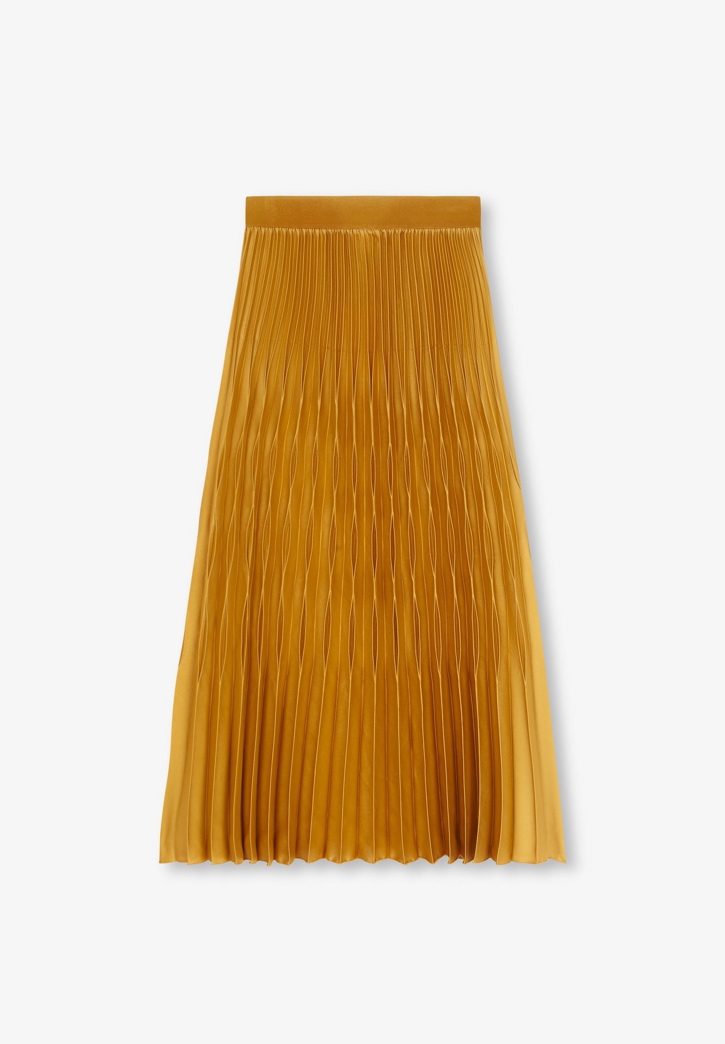 SATIN PLEATED SKIRT