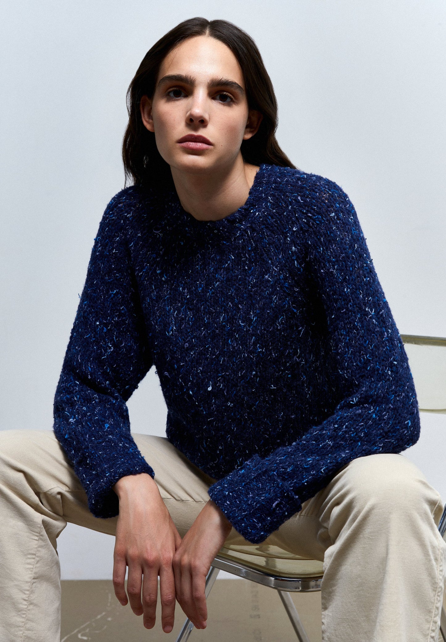 SPECKLED KNIT SWEATER