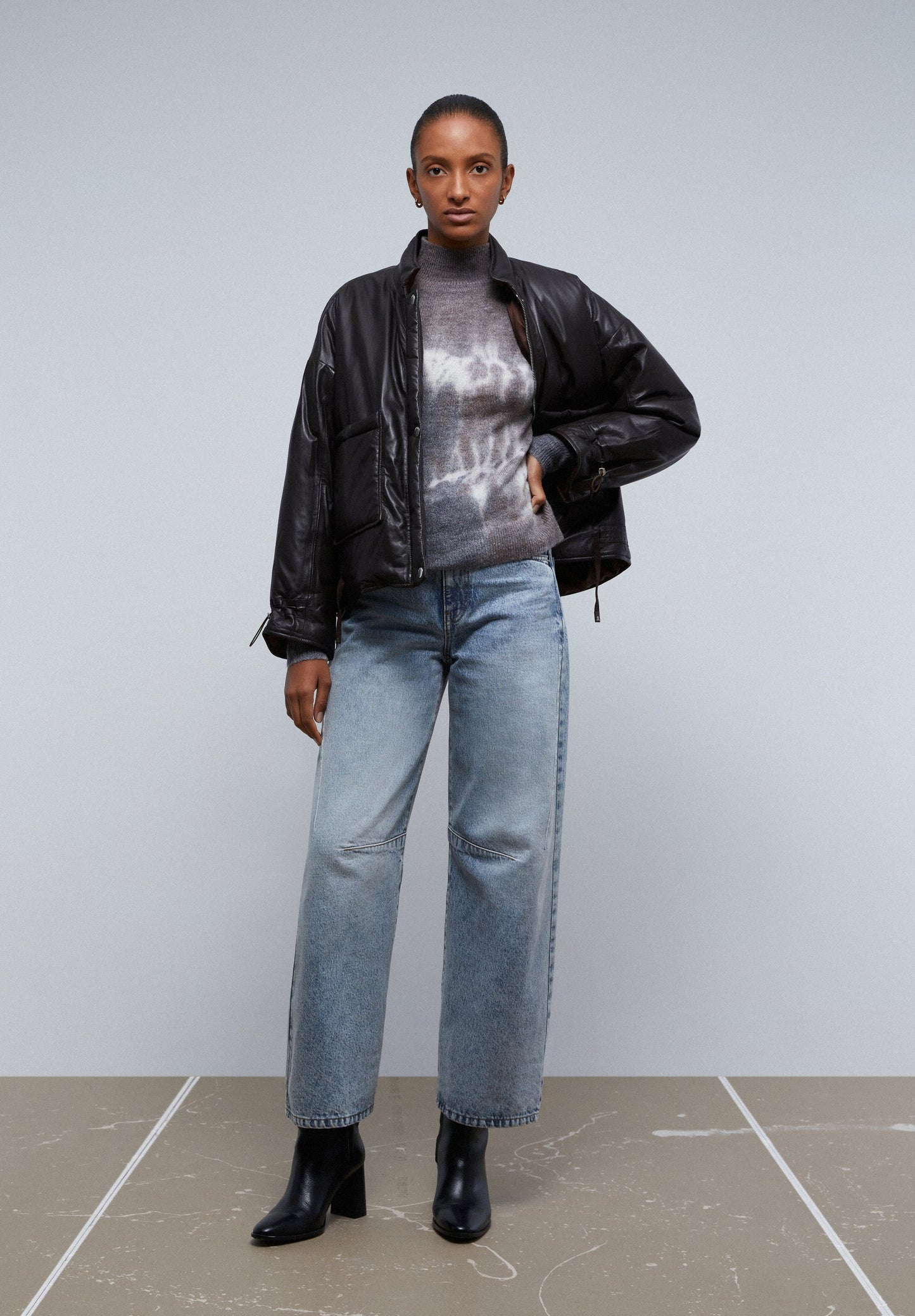 MOHAIR TIE DYE KNITTED SWEATER