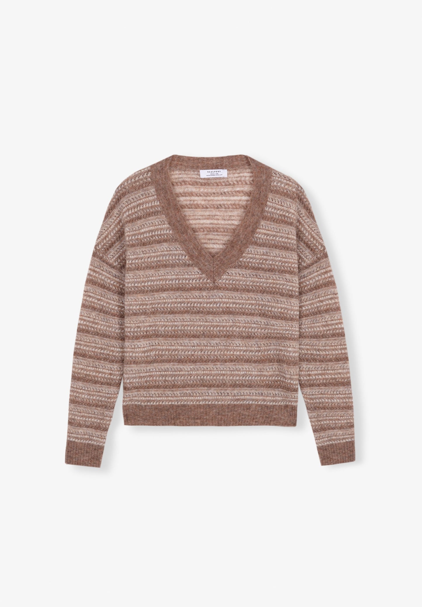 STRIPED KNIT SWEATER