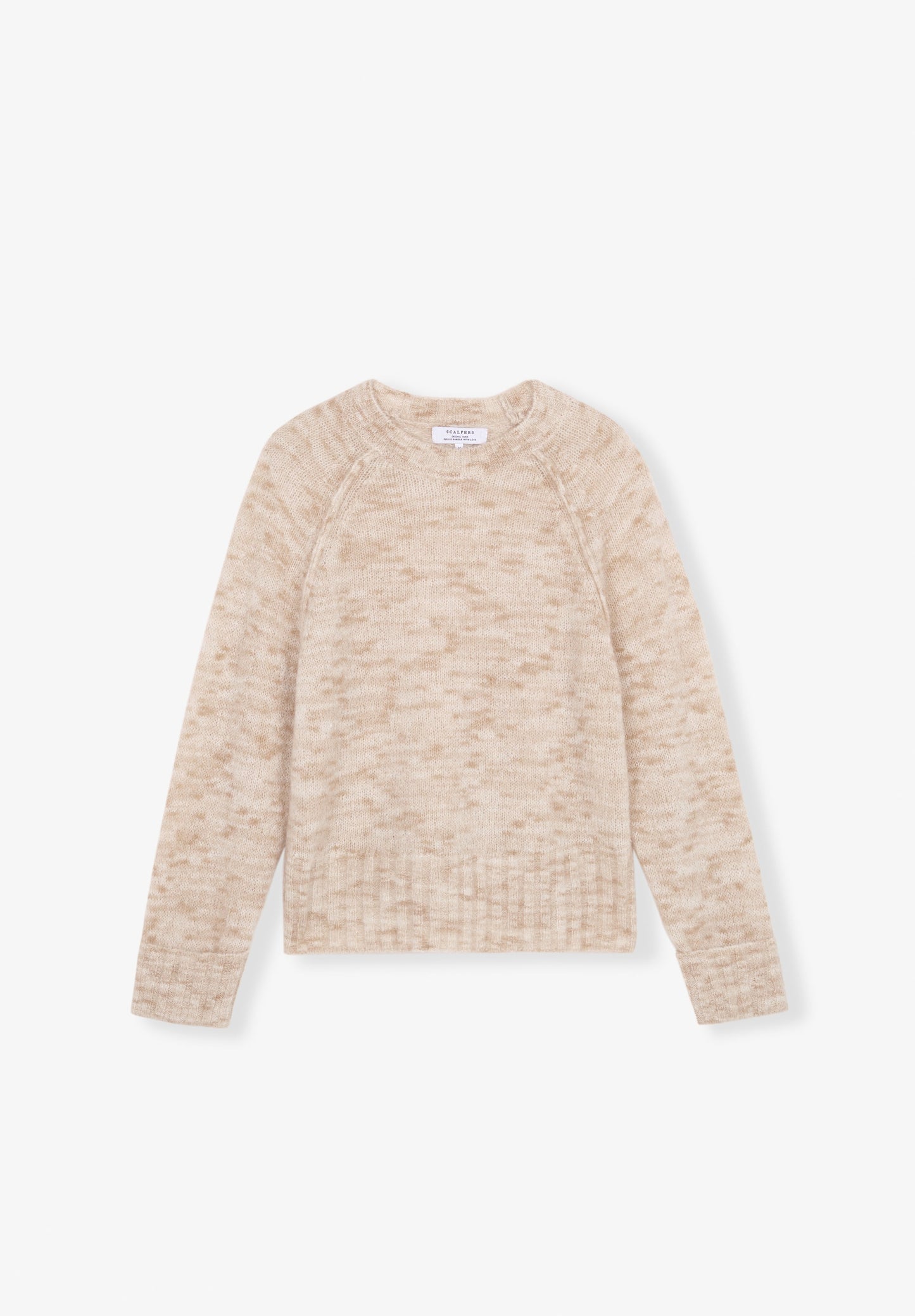 KNIT SWEATER WITH RAGLAN SLEEVES