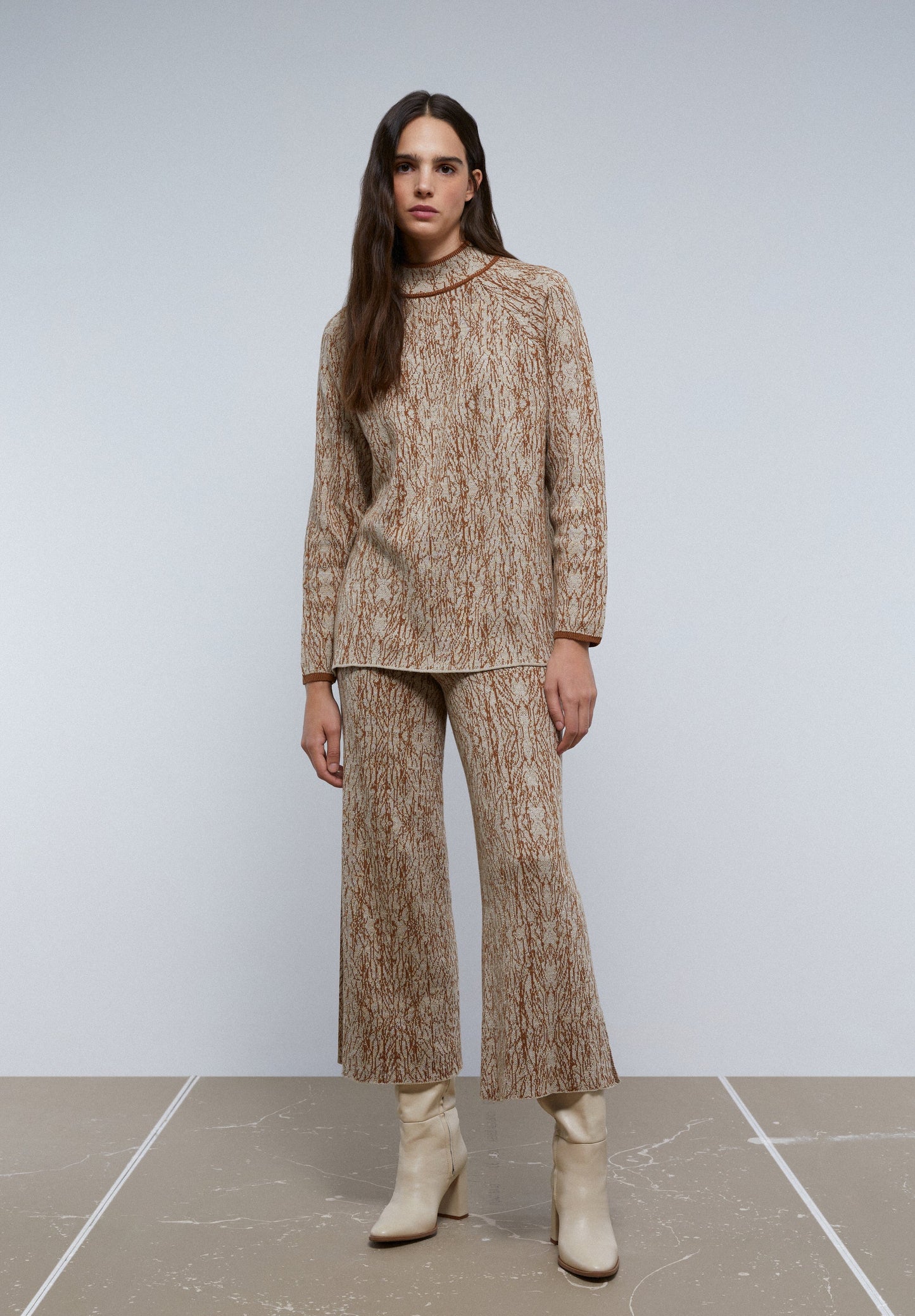 KNIT TROUSERS WITH OPENINGS