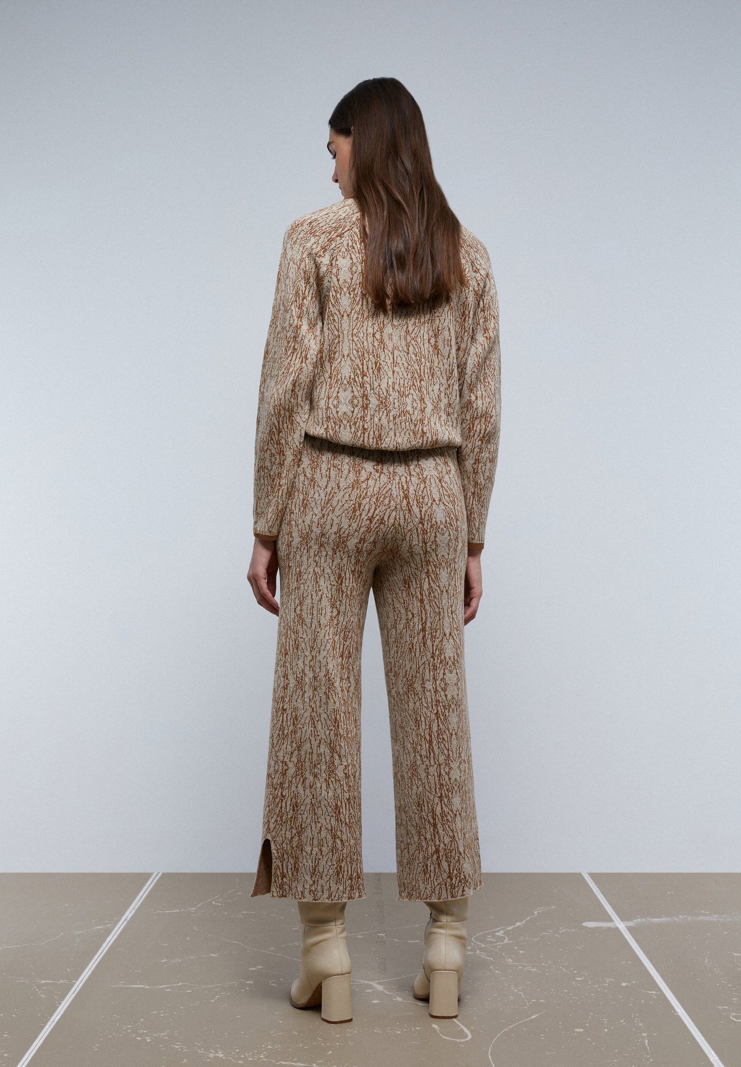 KNIT TROUSERS WITH OPENINGS